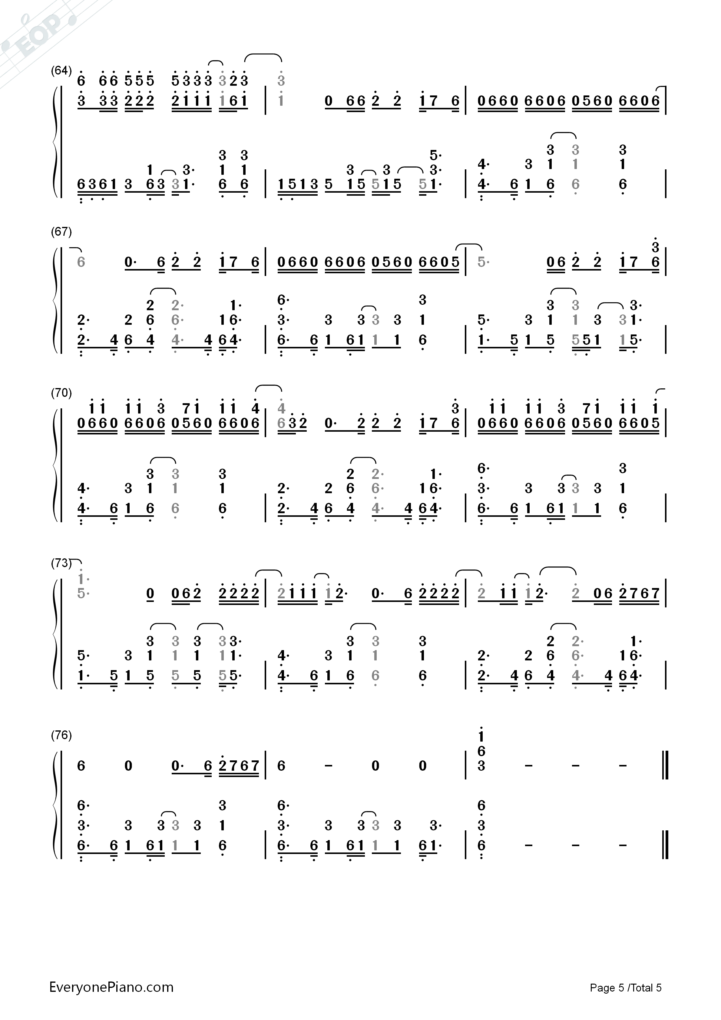 The_Heart_Wants_What_It_Wants钢琴简谱_Selena_Gomez演唱