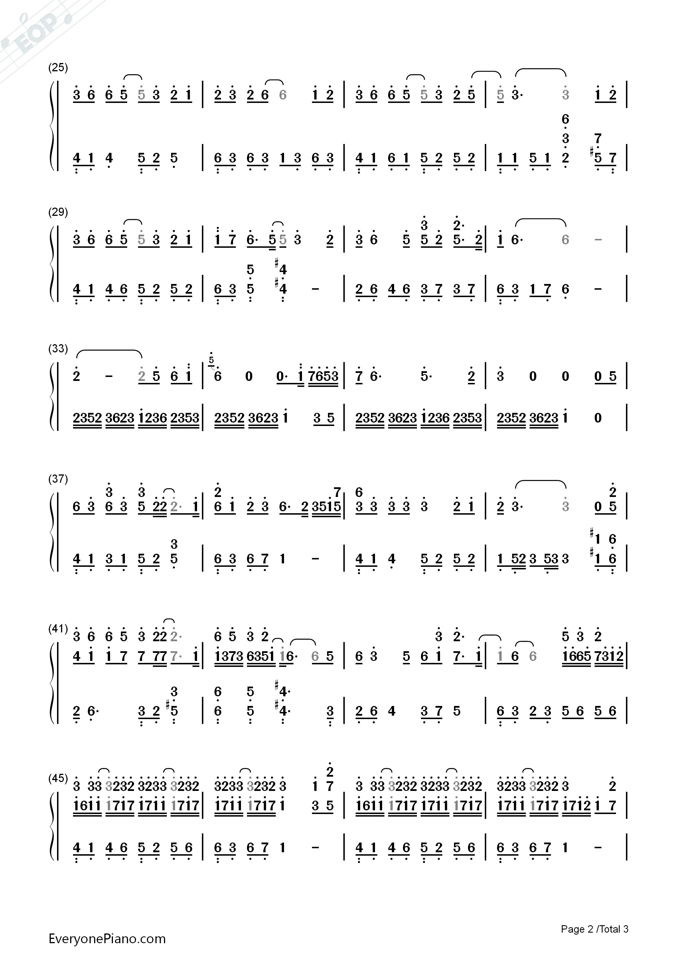 芊芊钢琴简谱_回音哥演唱