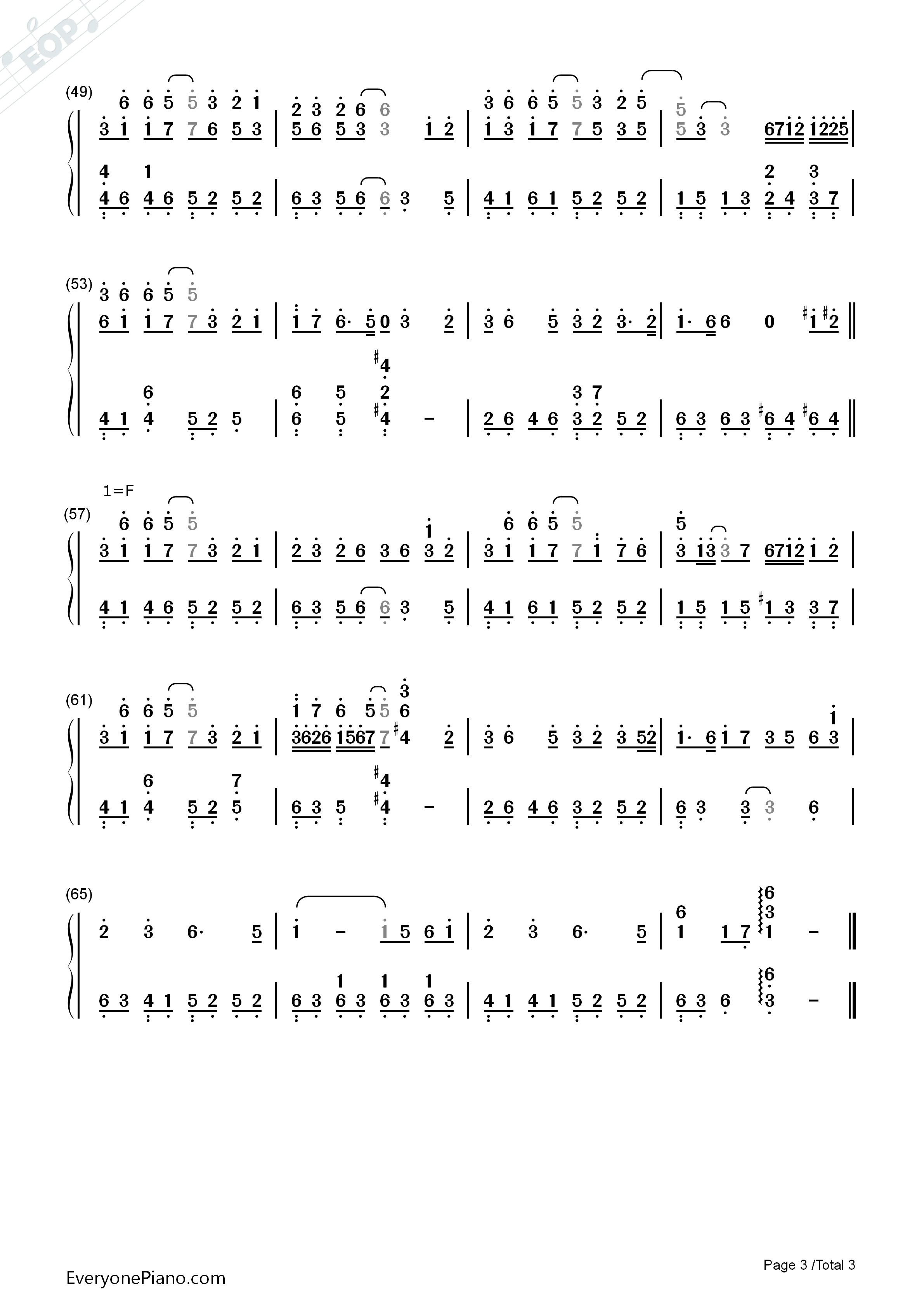 芊芊钢琴简谱_回音哥演唱