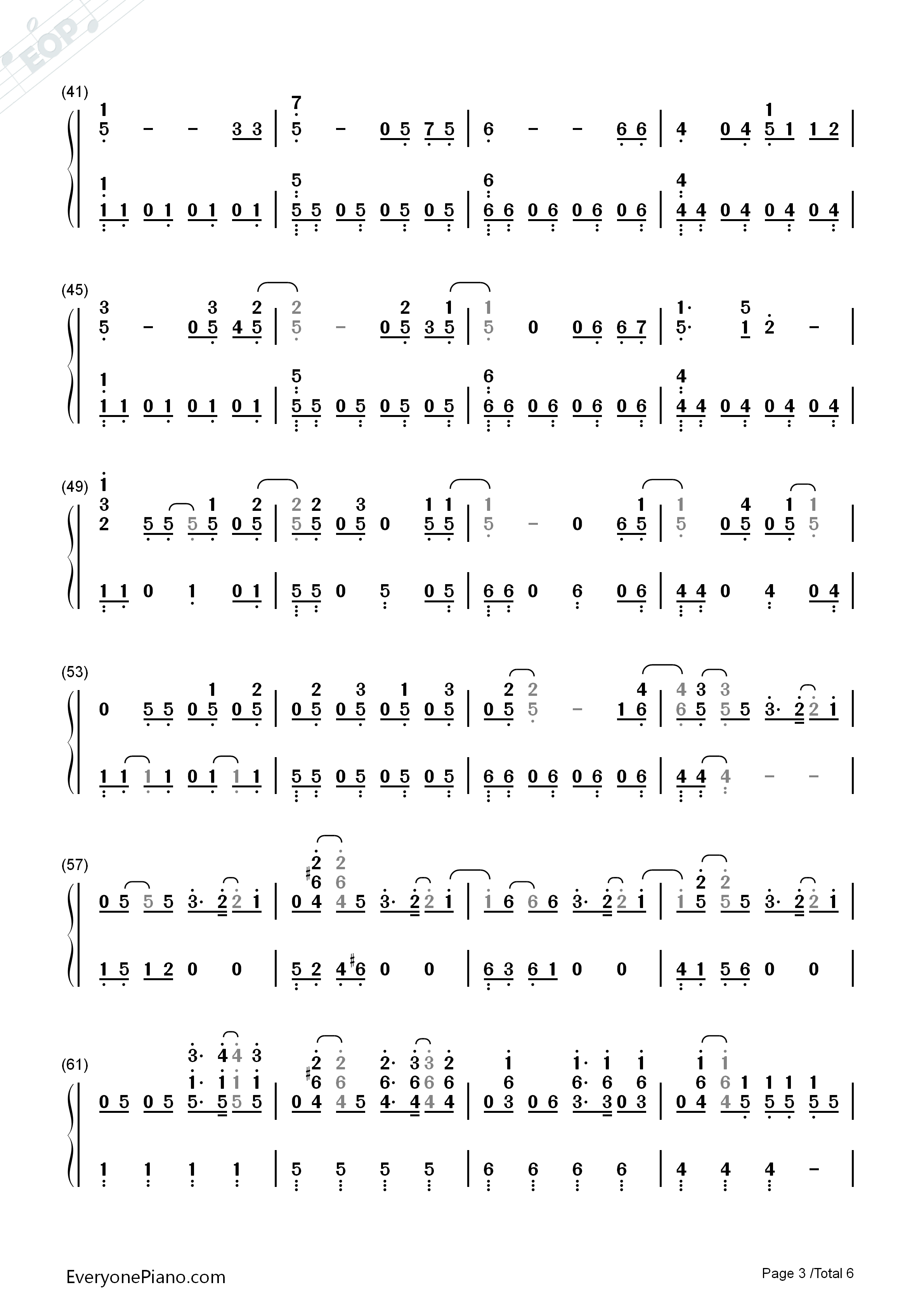 Love_Song_钢琴简谱_BigBang演唱