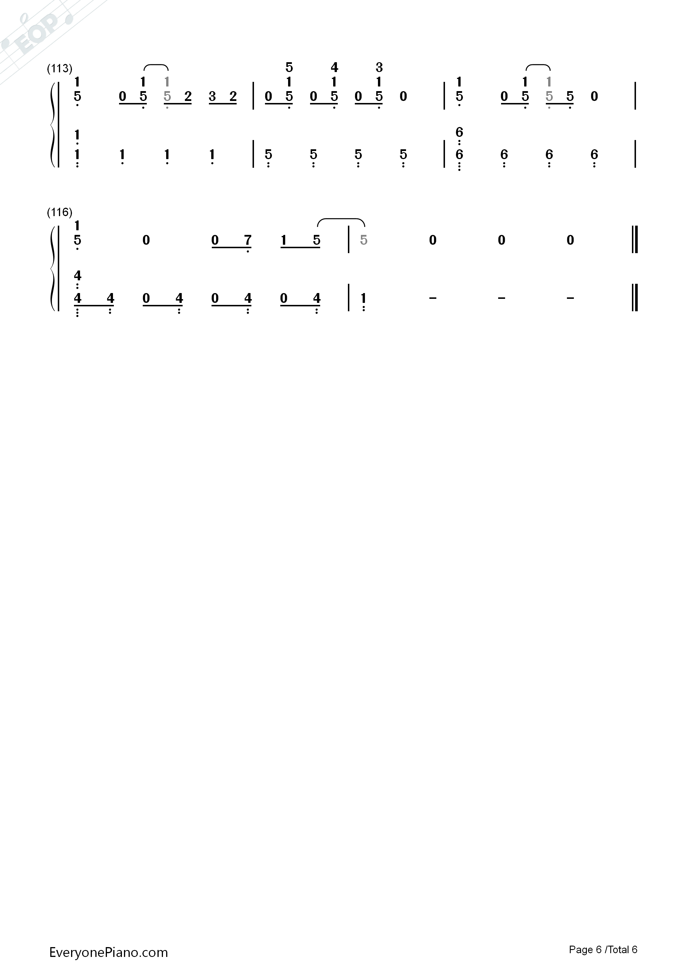 Love_Song_钢琴简谱_BigBang演唱
