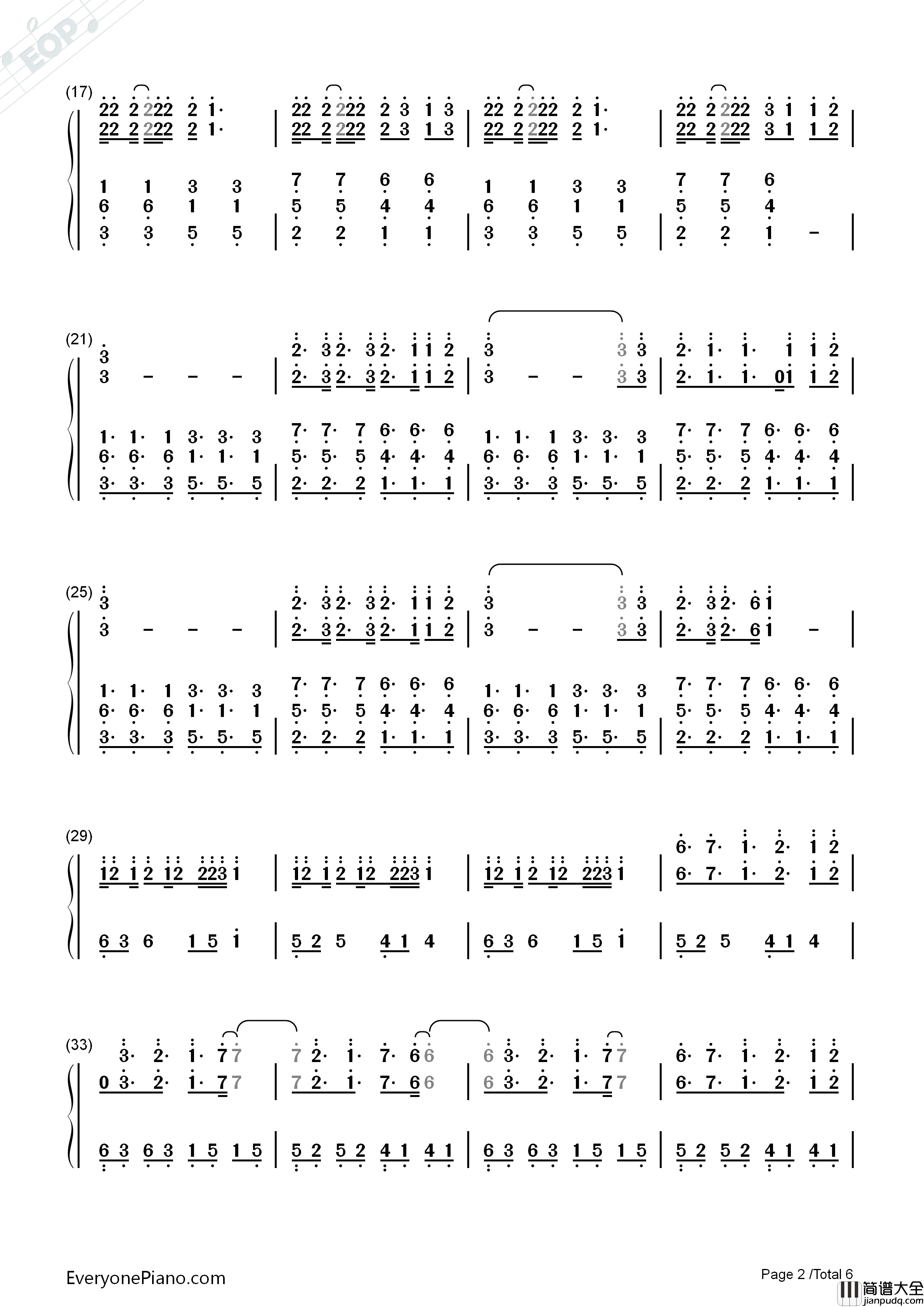 Can't_Live_Without钢琴简谱_Hollyn演唱