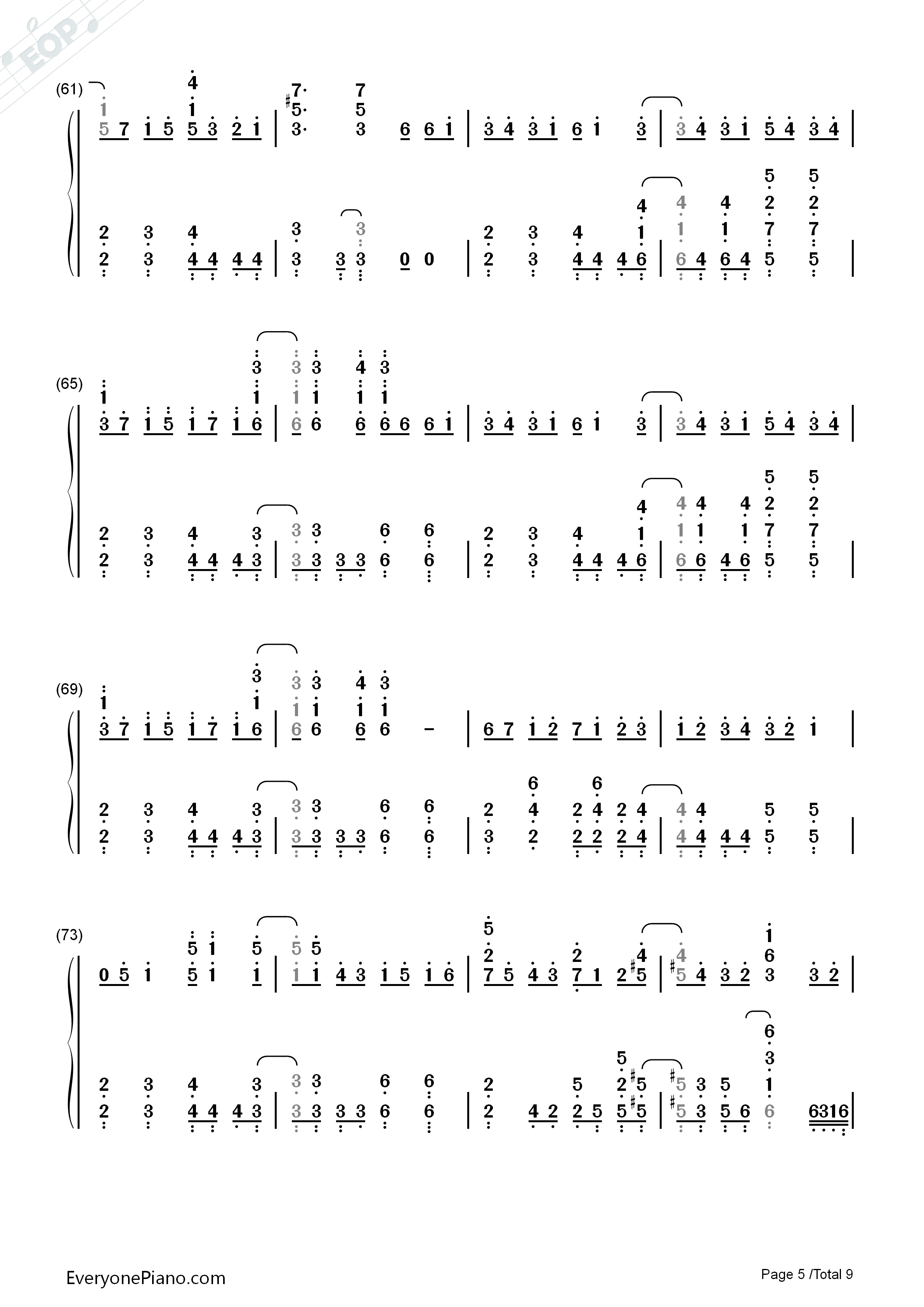 Daydream_Cafe钢琴简谱_Petit_Rabbit's演唱