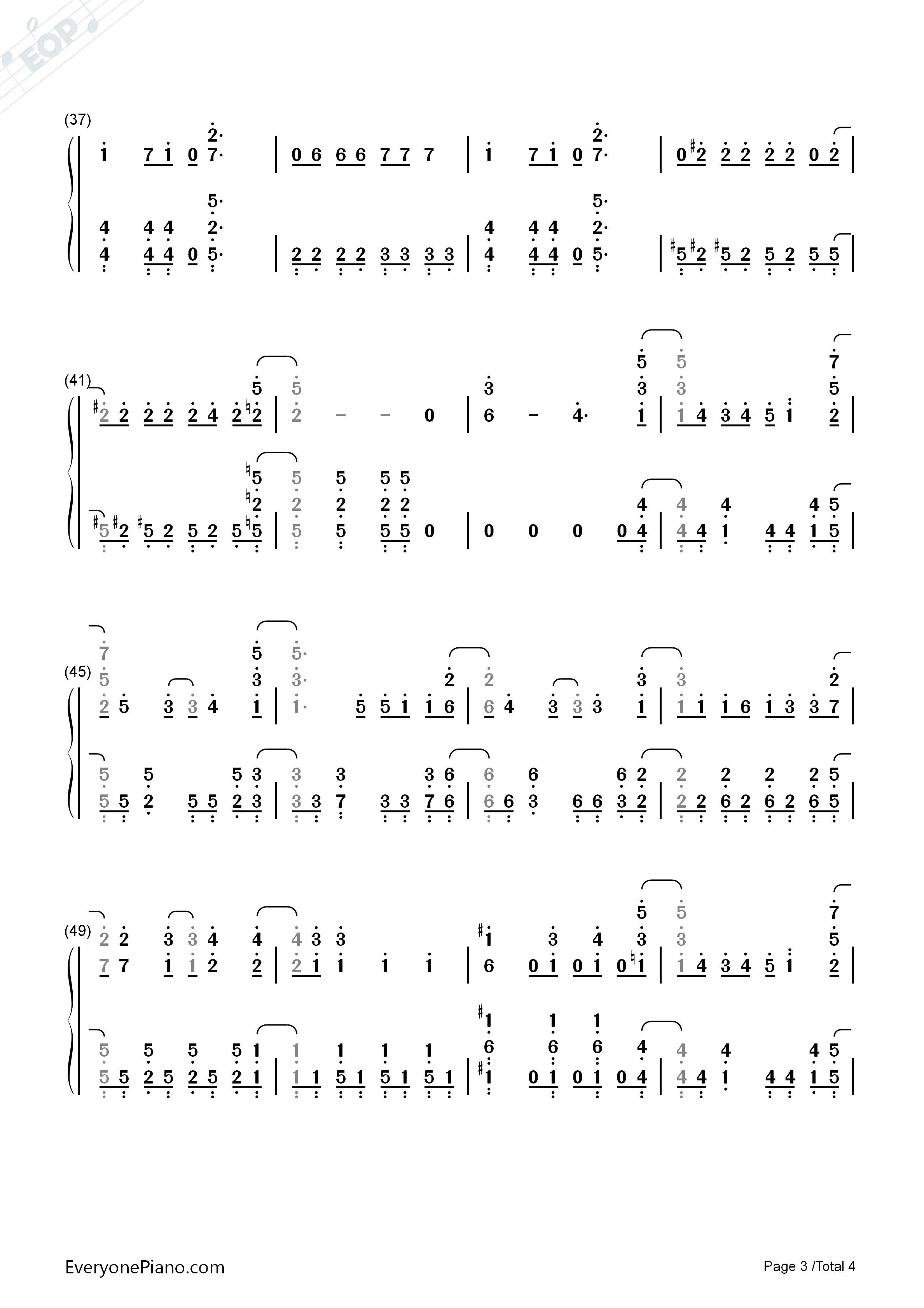 NEWLOOK钢琴简谱_绫野真白演唱