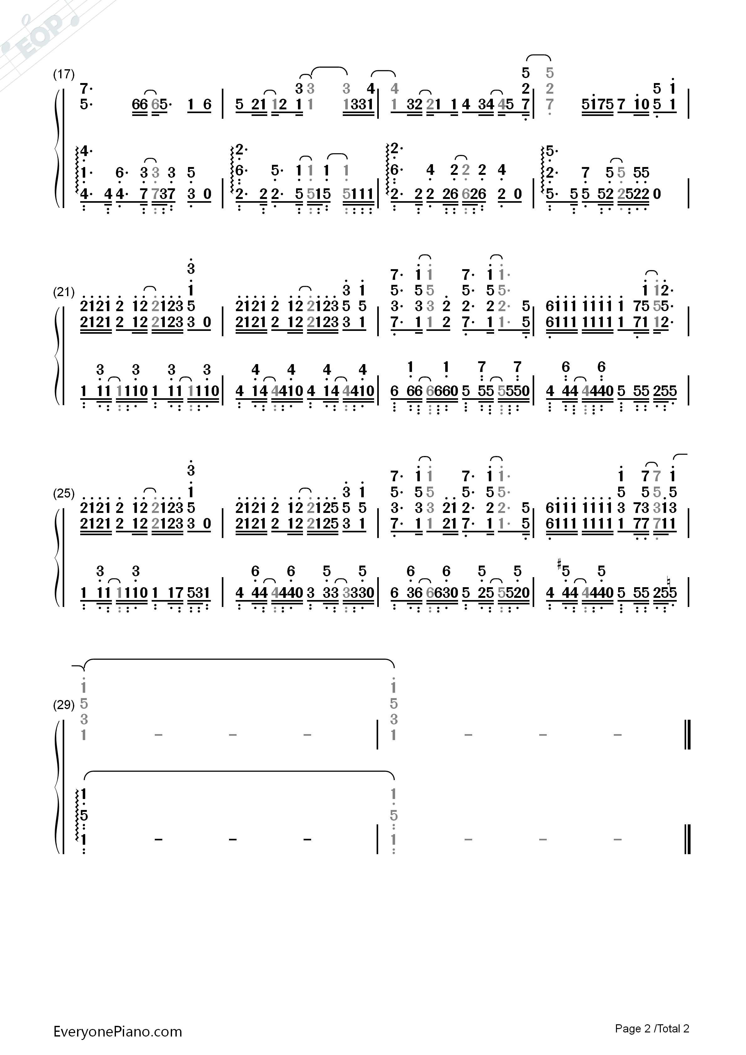 キミの花钢琴简谱_奥华子演唱