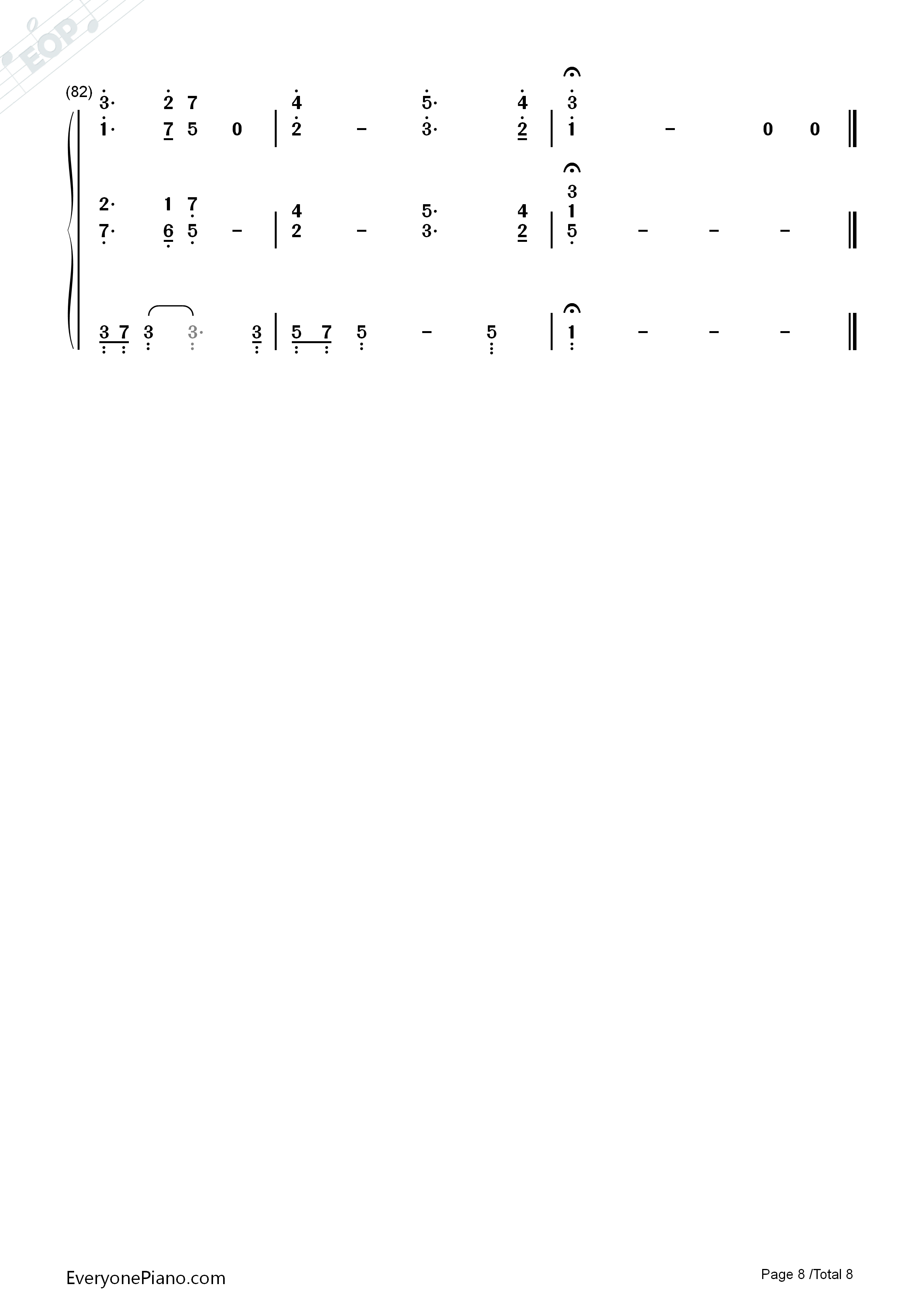 Lucky钢琴简谱_Jason_Mraz_&_Colbie_Caillat演唱