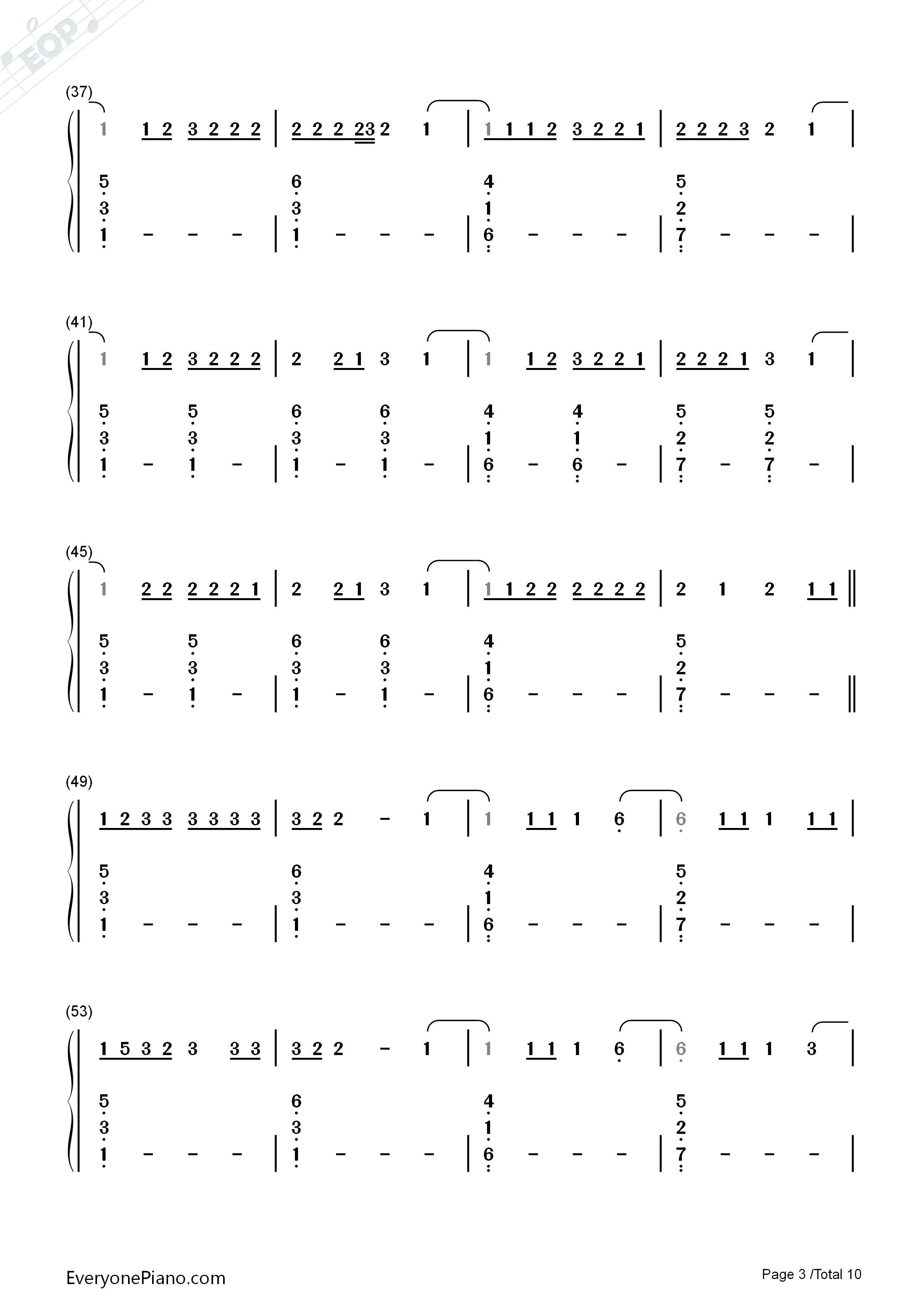 I'm_the_One钢琴简谱_DJ_Khaled演唱