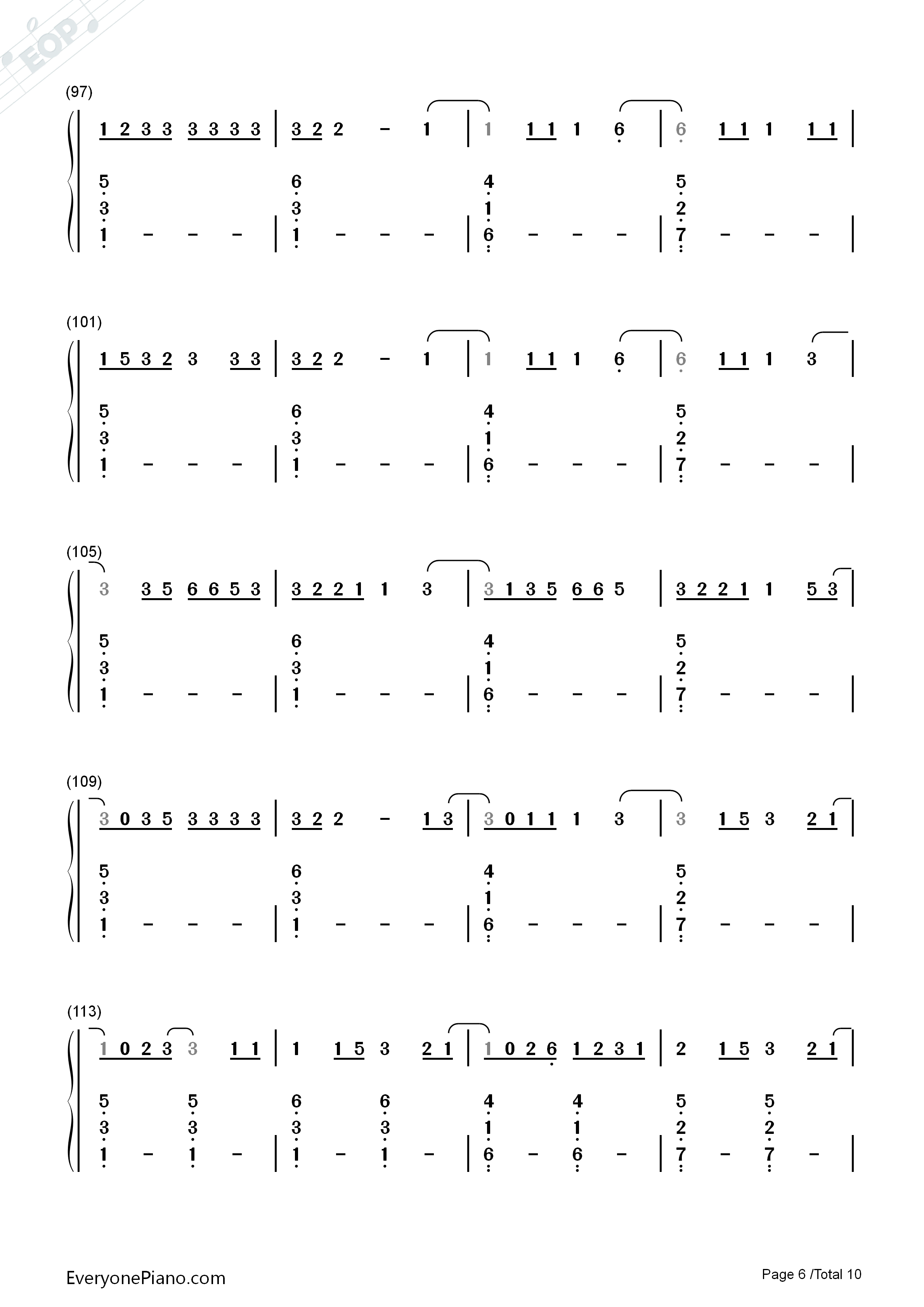 I'm_the_One钢琴简谱_DJ_Khaled演唱