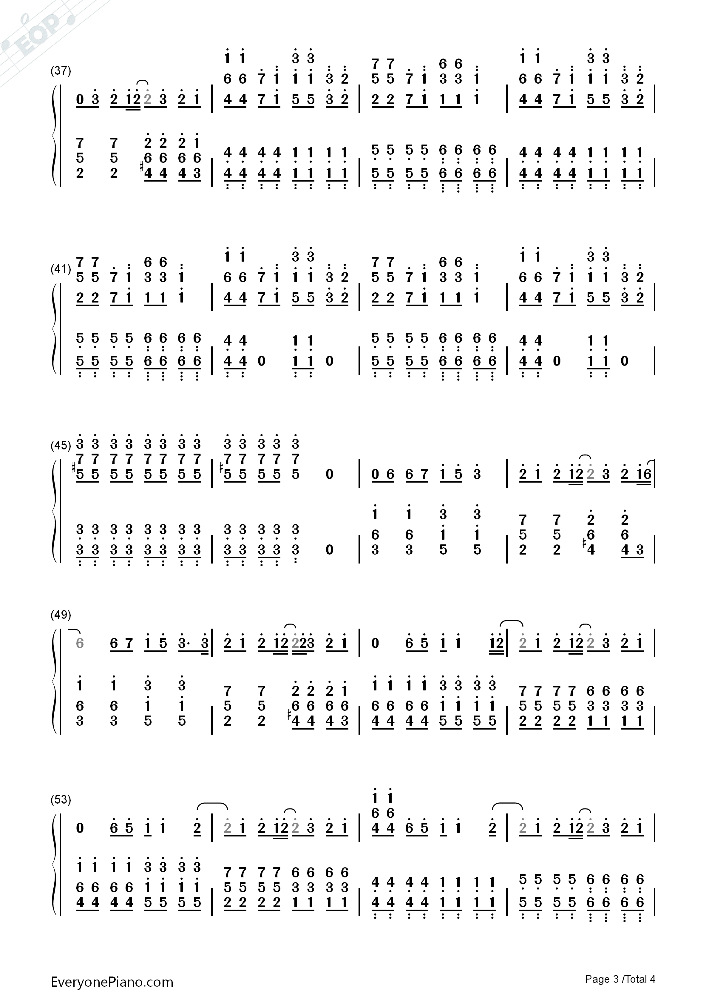 Boulevard_Of_Broken_Dreams钢琴简谱_Green_Day演唱