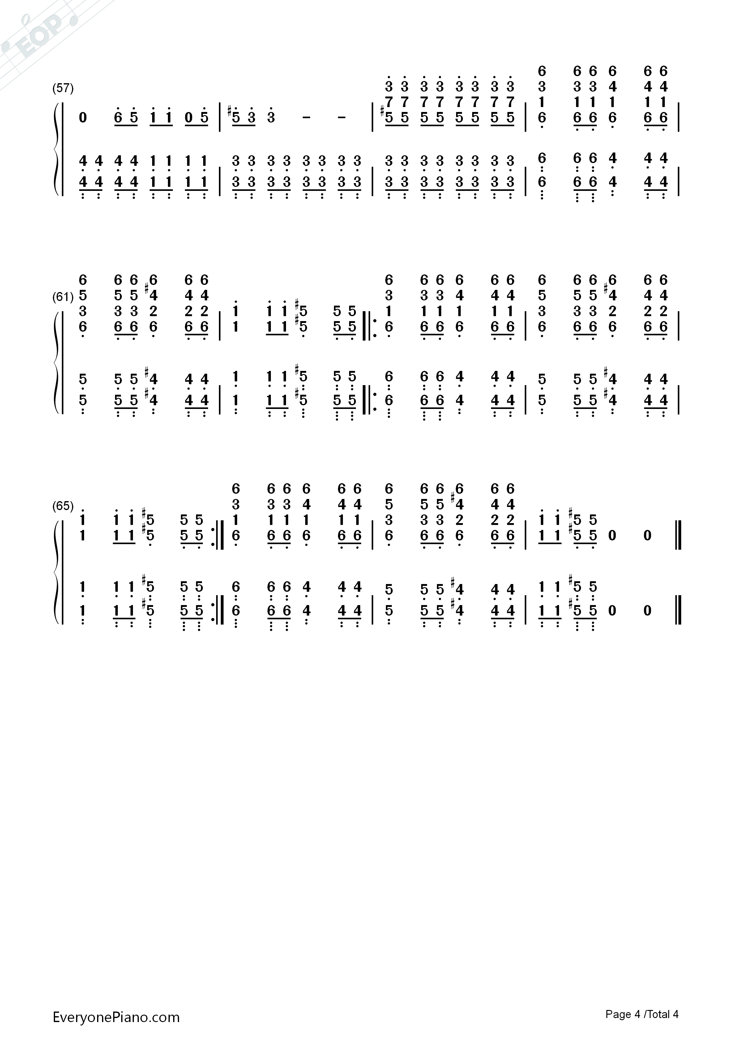 Boulevard_Of_Broken_Dreams钢琴简谱_Green_Day演唱