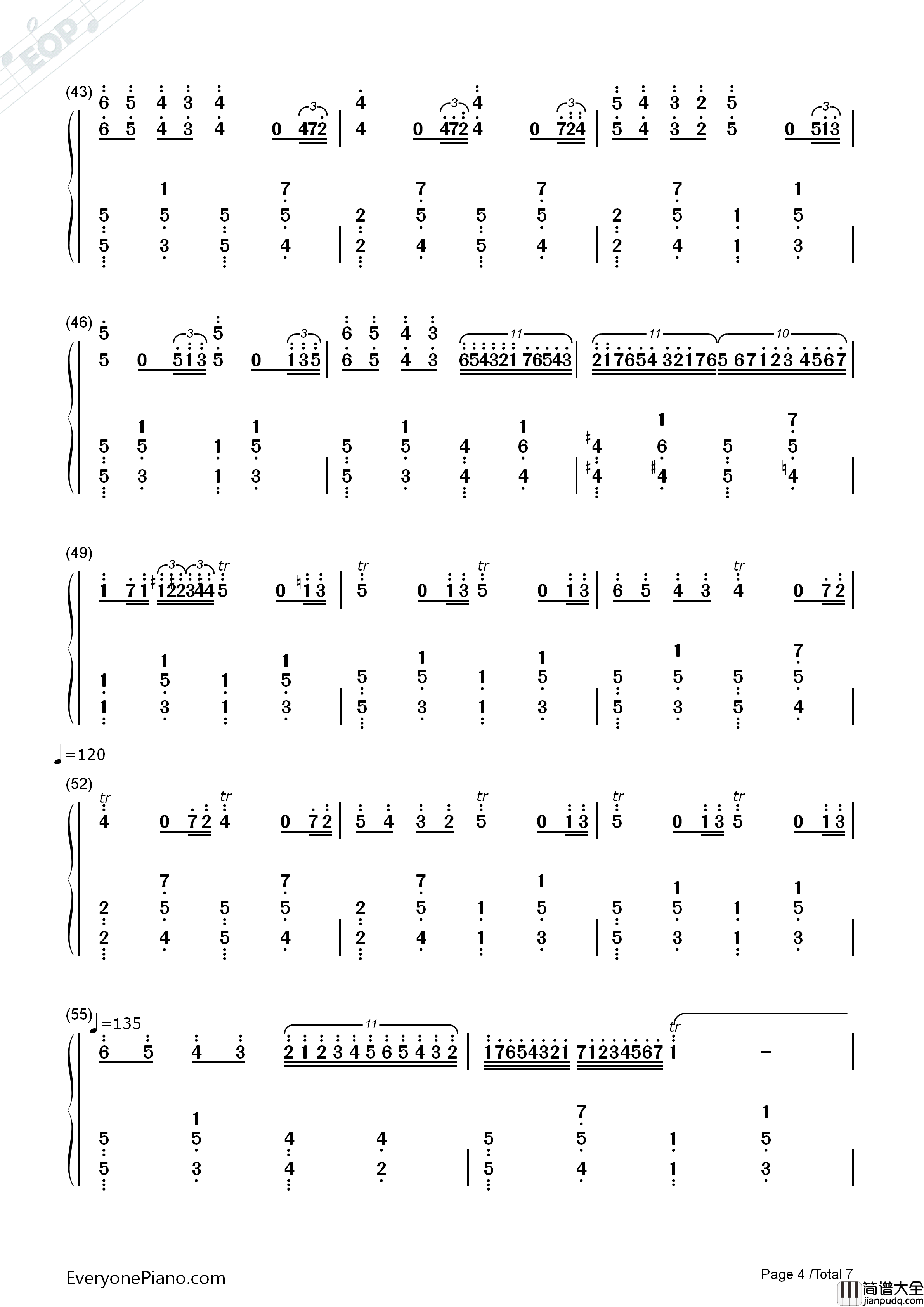 Victory钢琴简谱_马克西姆演唱