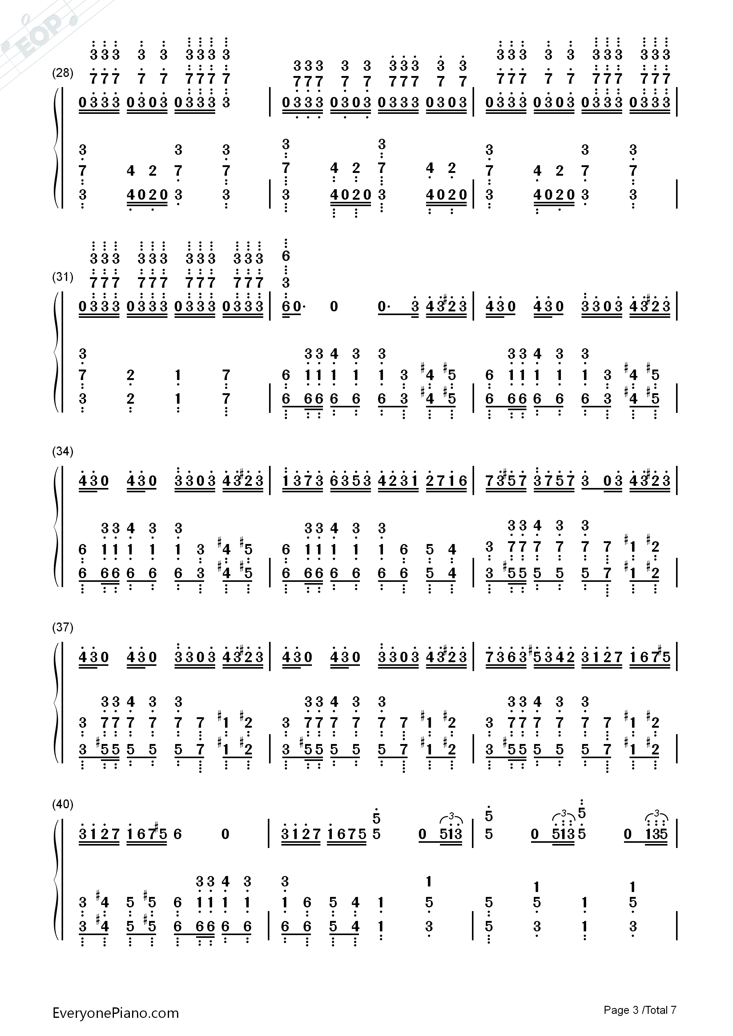 Victory钢琴简谱_马克西姆演唱