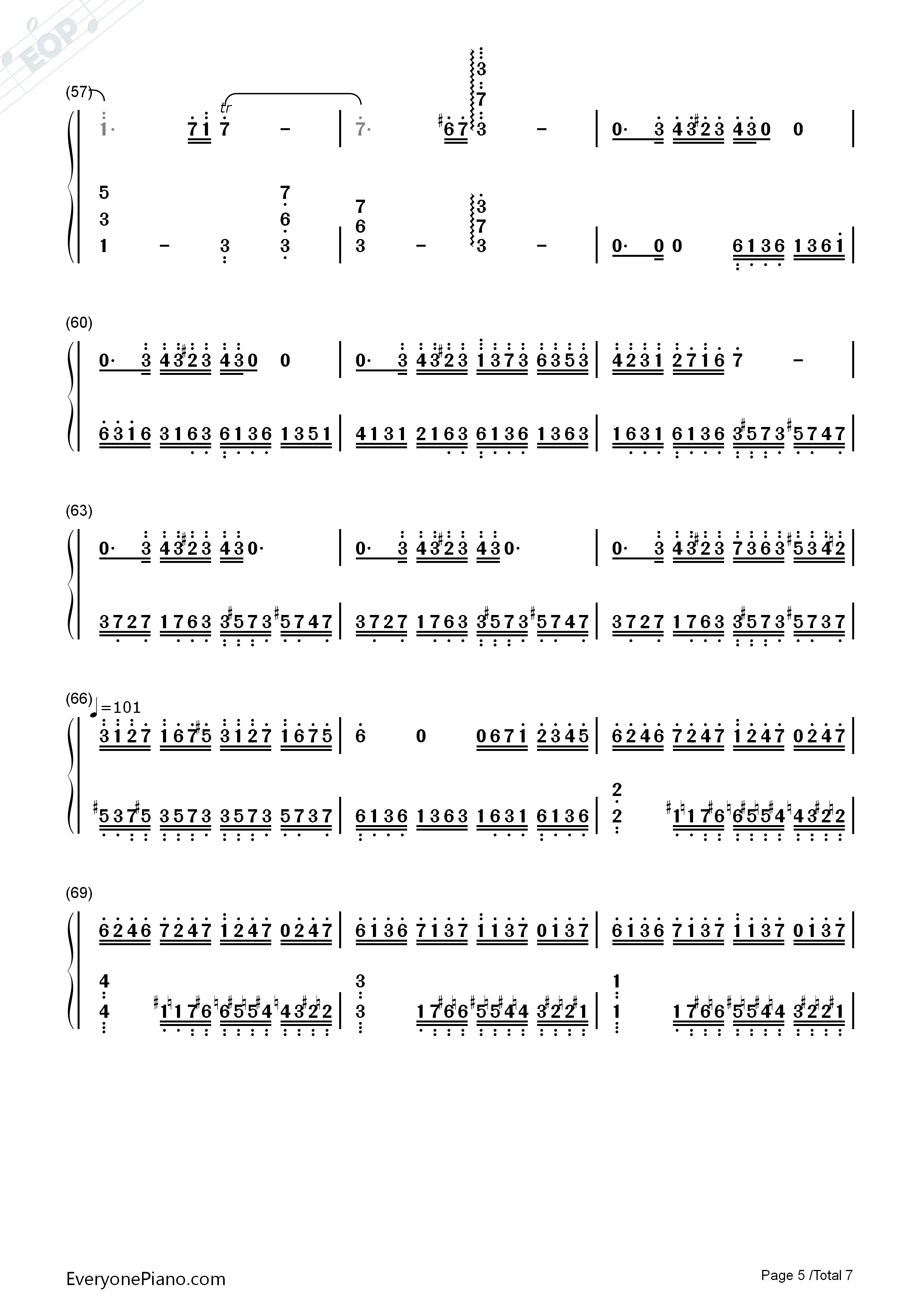 Victory钢琴简谱_马克西姆演唱