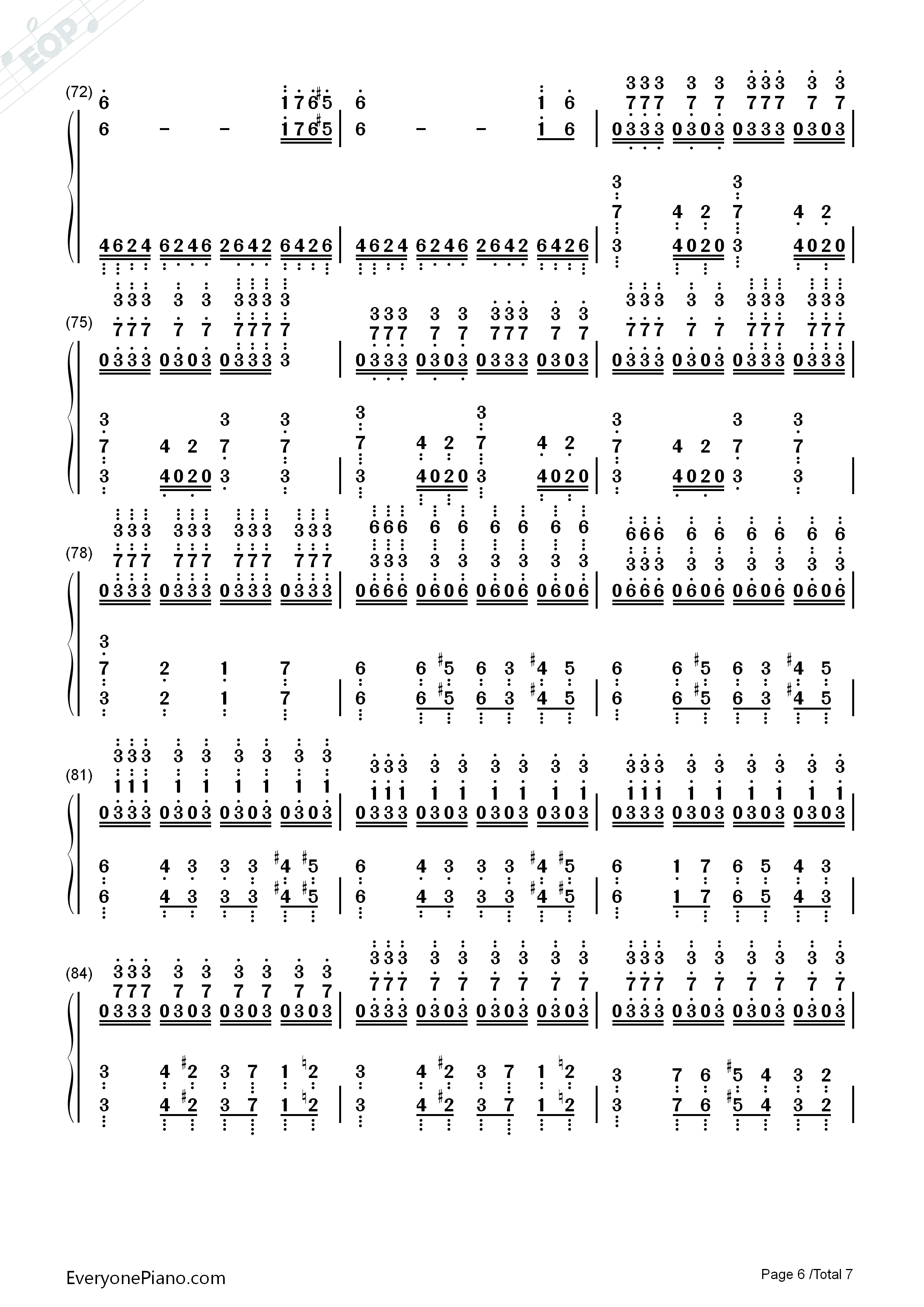 Victory钢琴简谱_马克西姆演唱