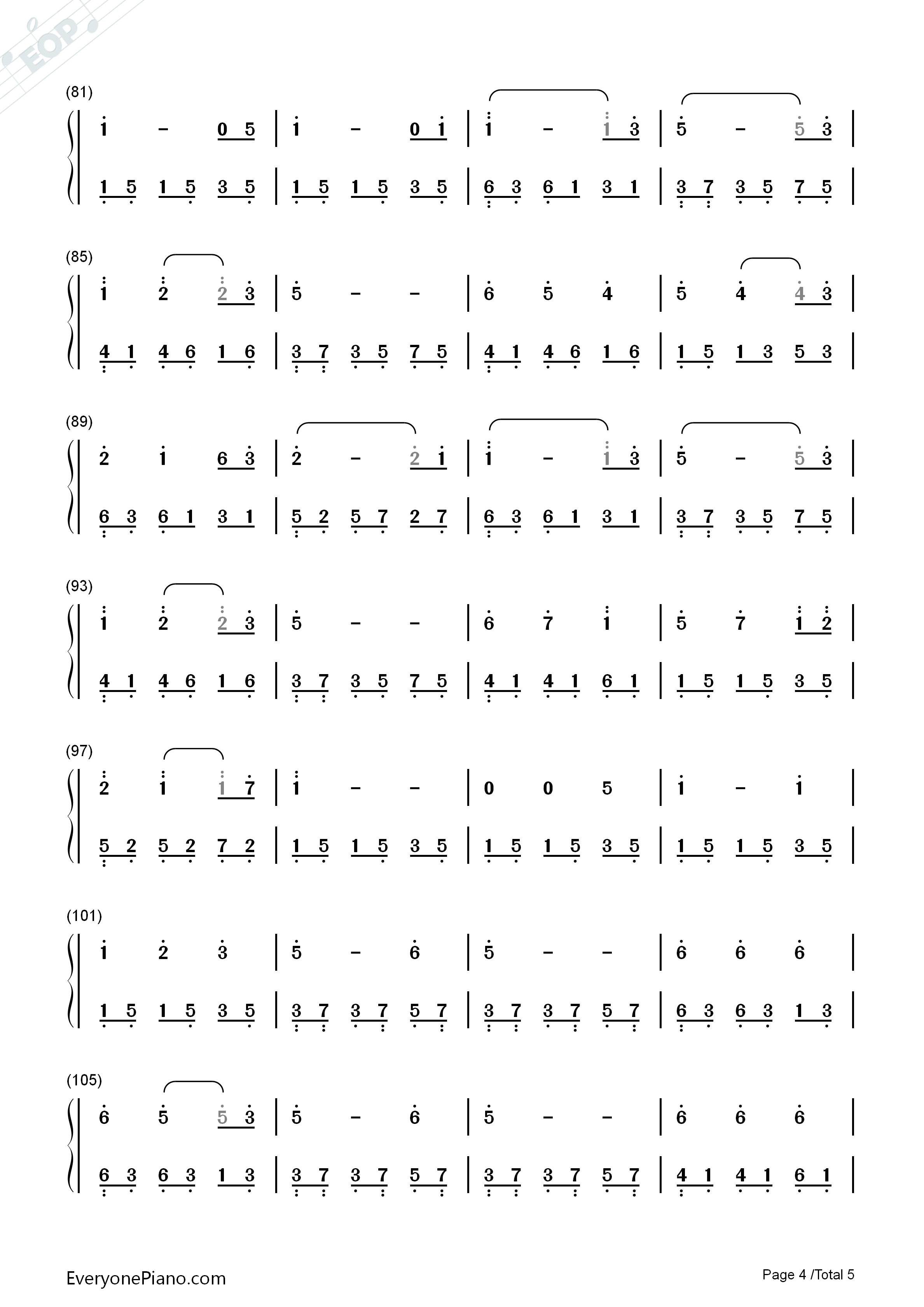 放心去飞钢琴简谱_小虎队演唱