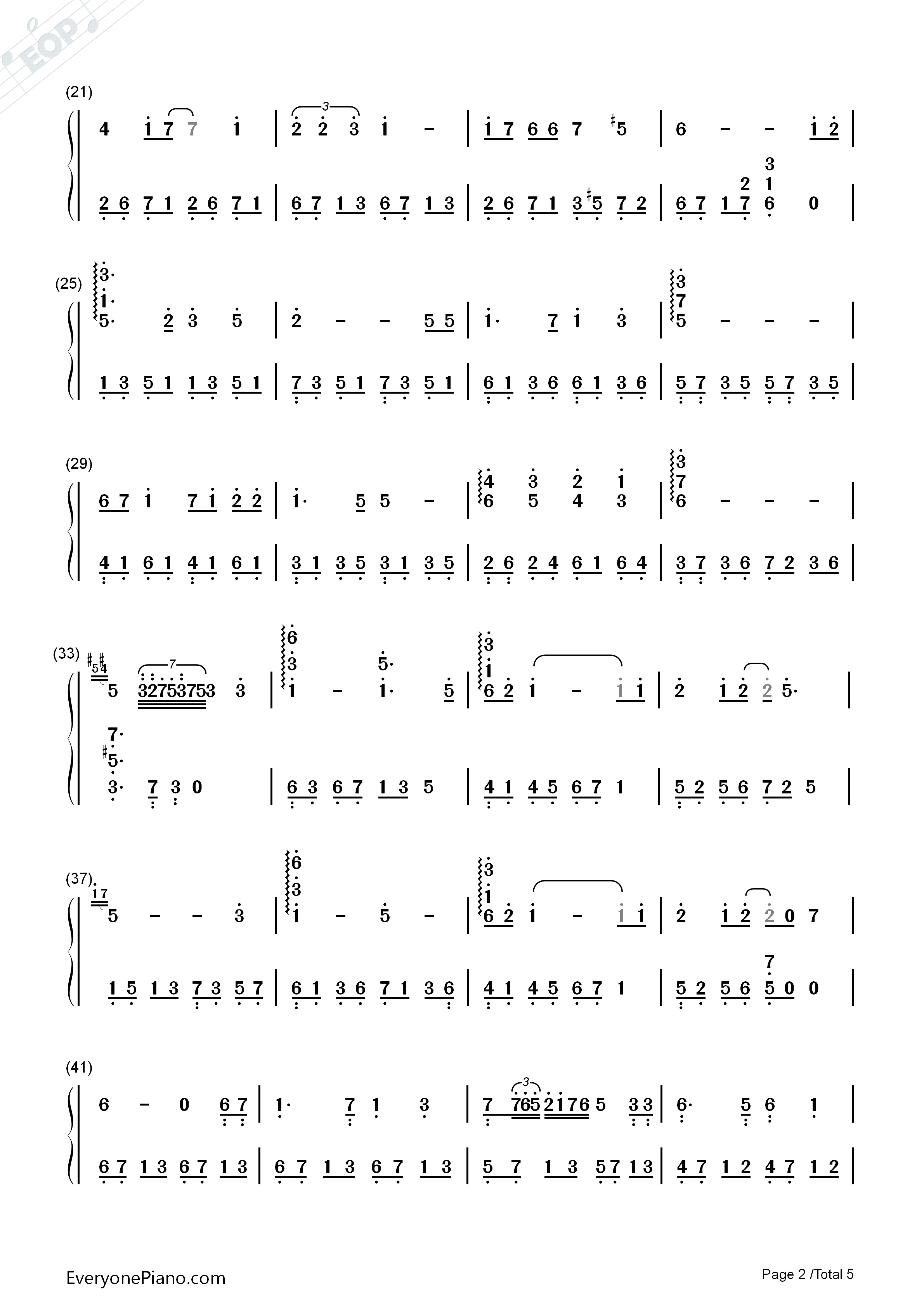 Carrying_You钢琴简谱_井上杏美演唱