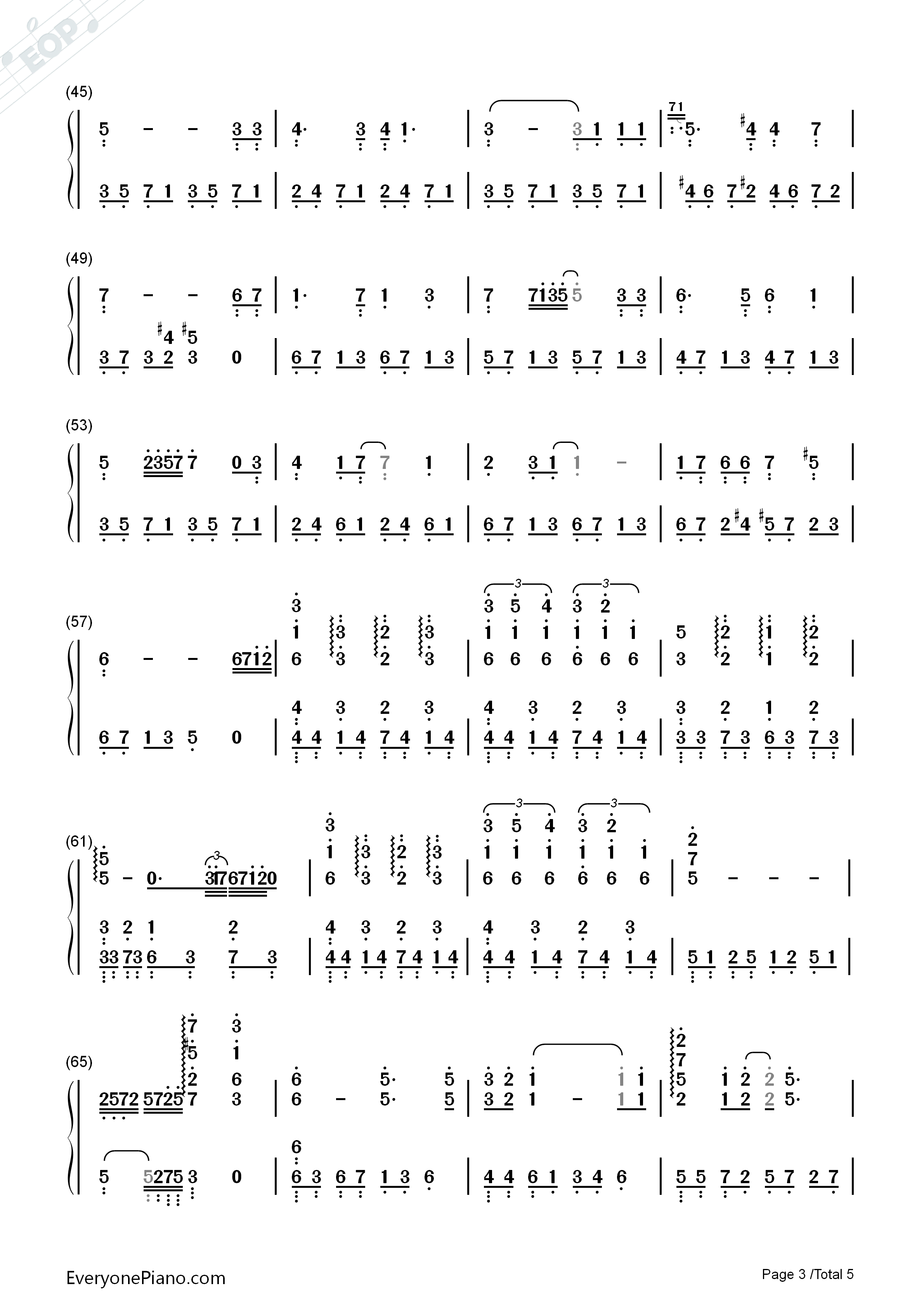 Carrying_You钢琴简谱_井上杏美演唱