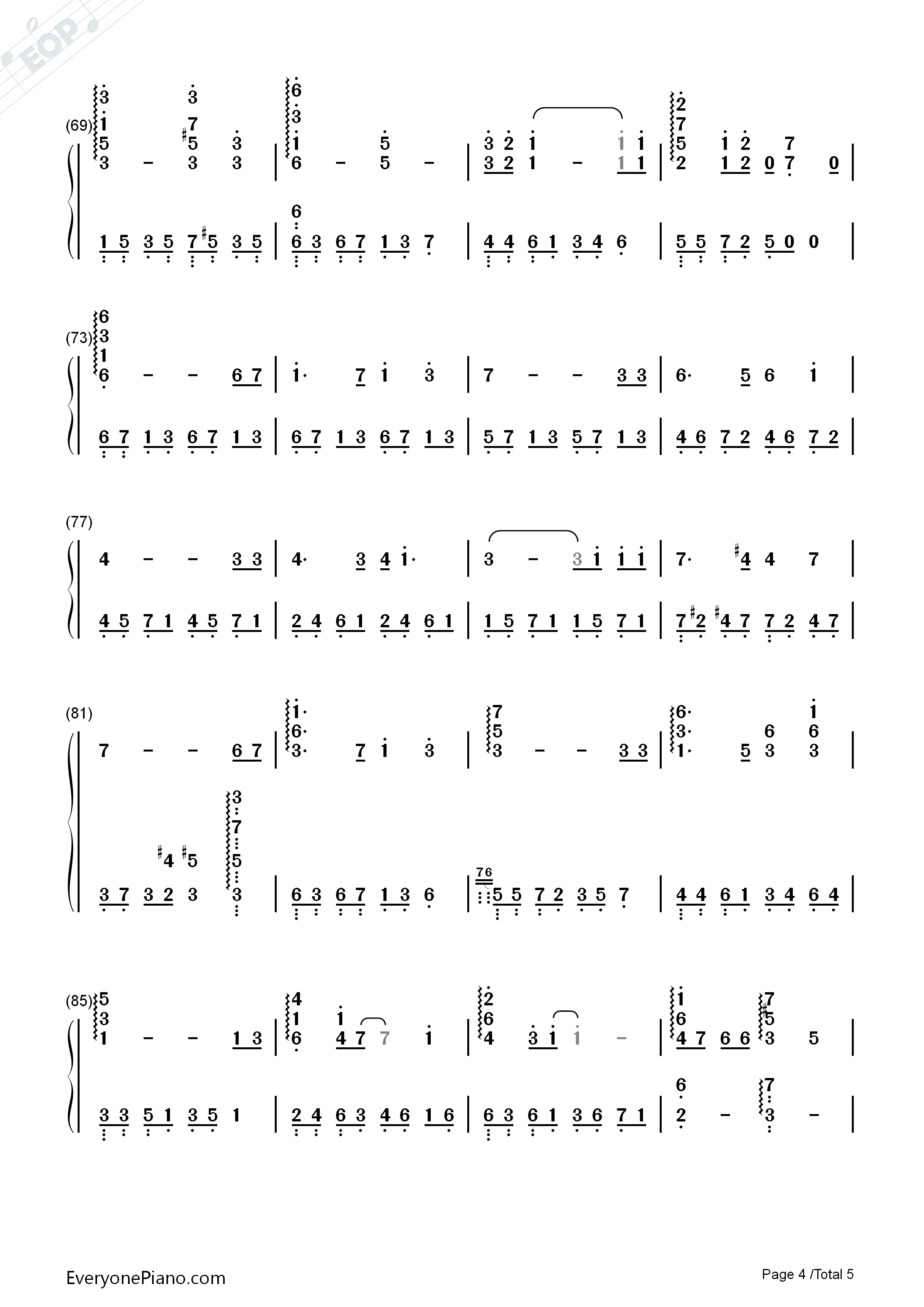 Carrying_You钢琴简谱_井上杏美演唱