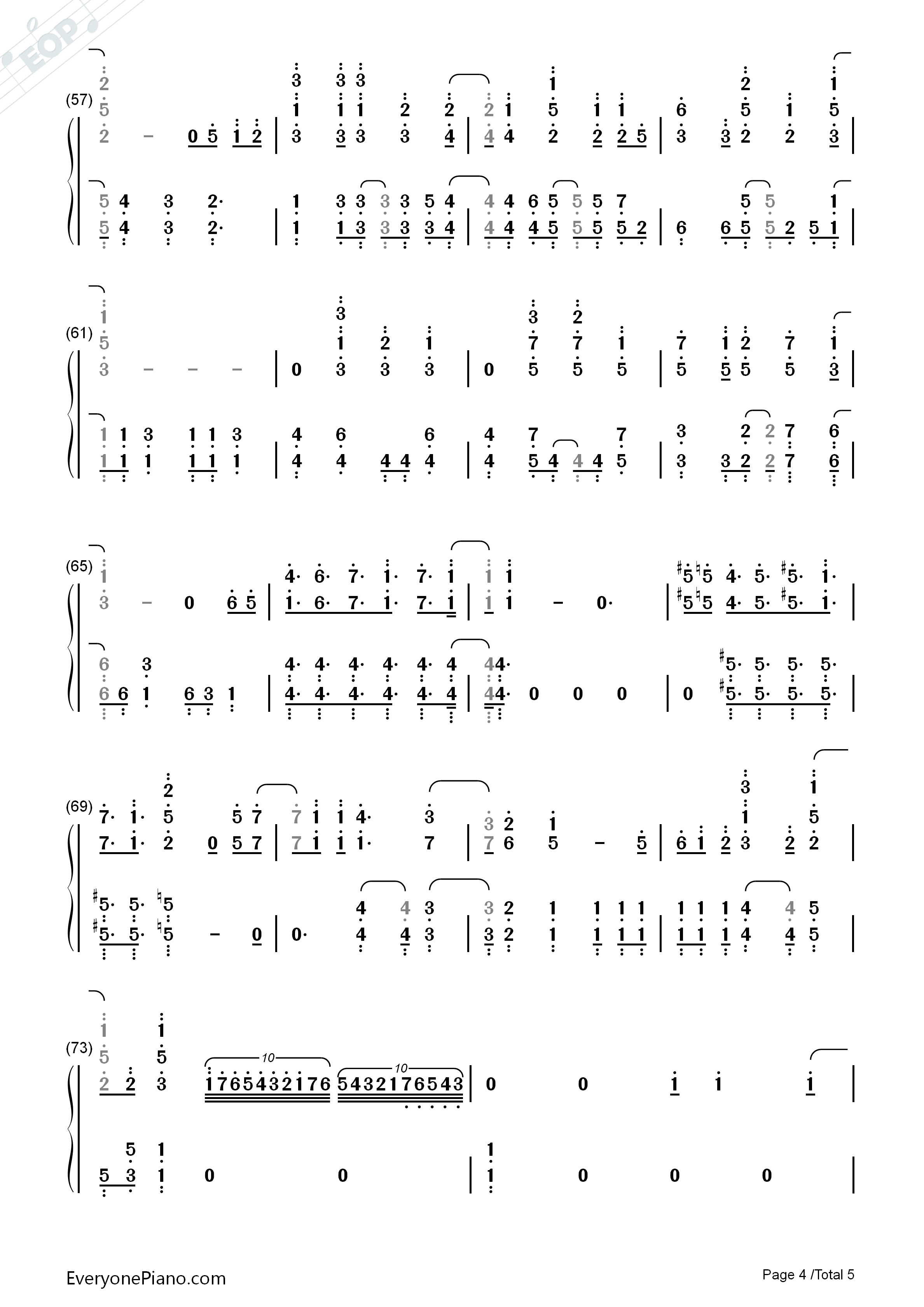 決めたよHand_in_Hand钢琴简谱_高海千歌_樱内梨子_渡边曜演唱