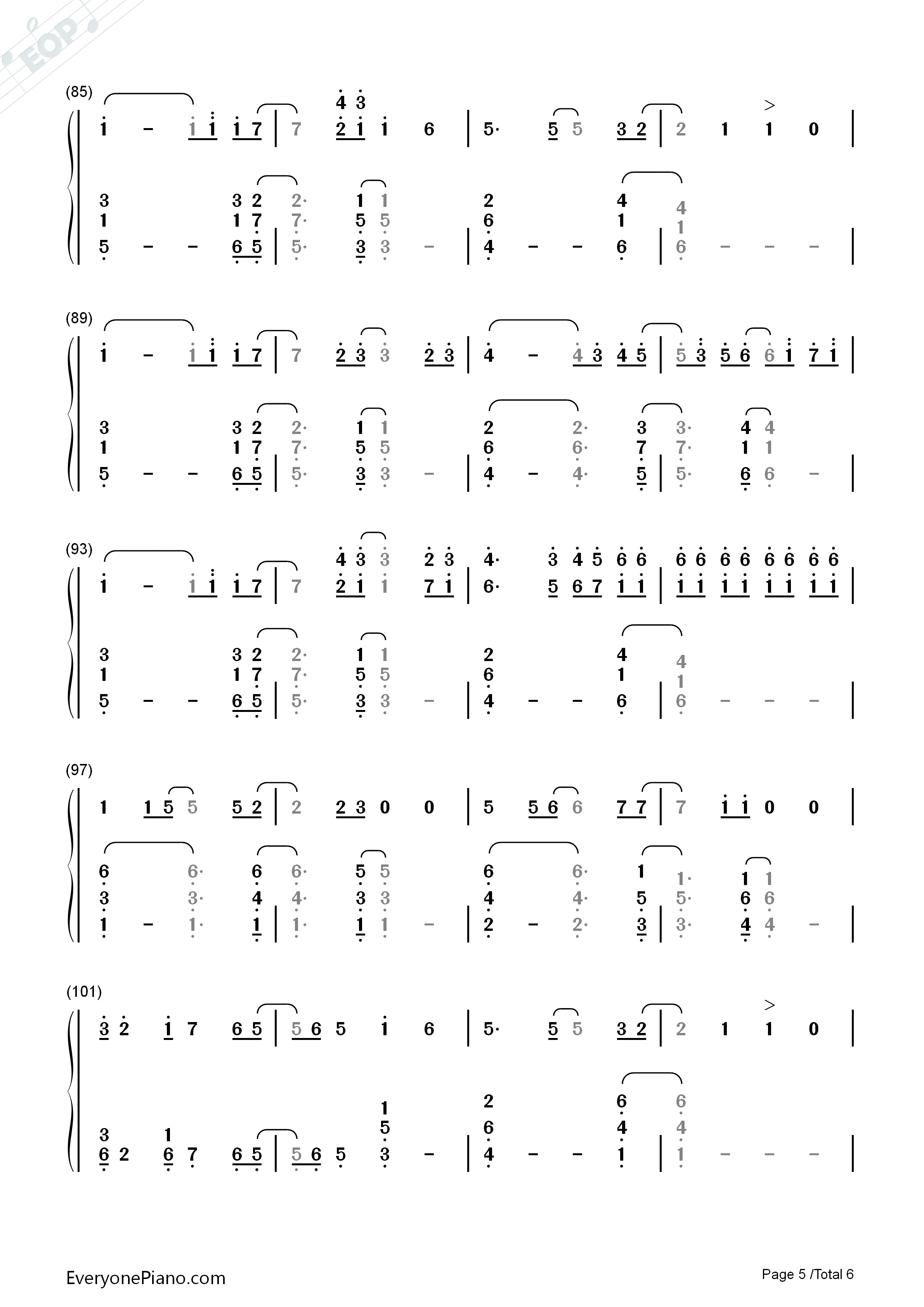 Stay_the_Night钢琴简谱_Zedd&Hayley_Williams演唱