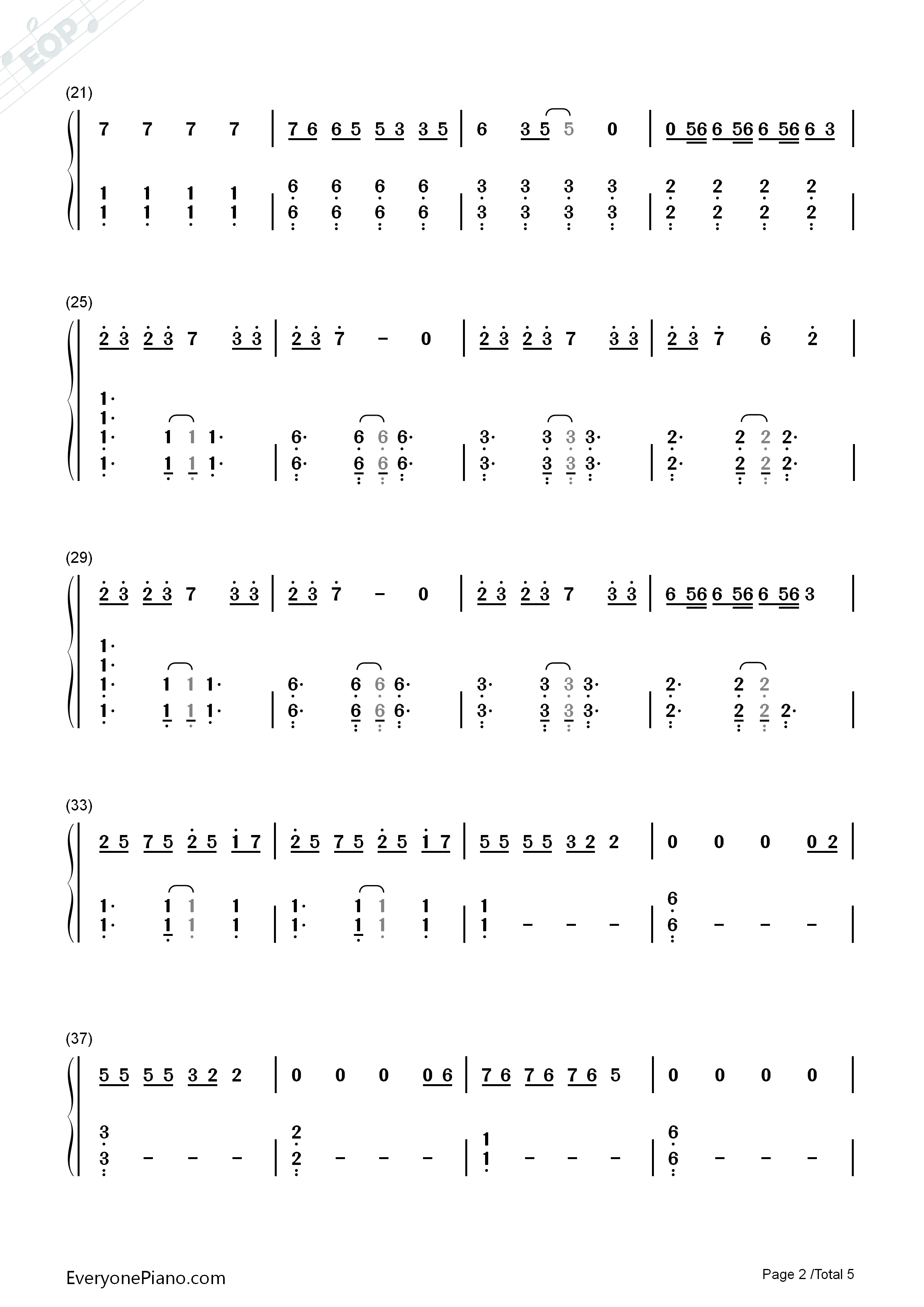 There_for_You钢琴简谱_Martin_Garrix演唱