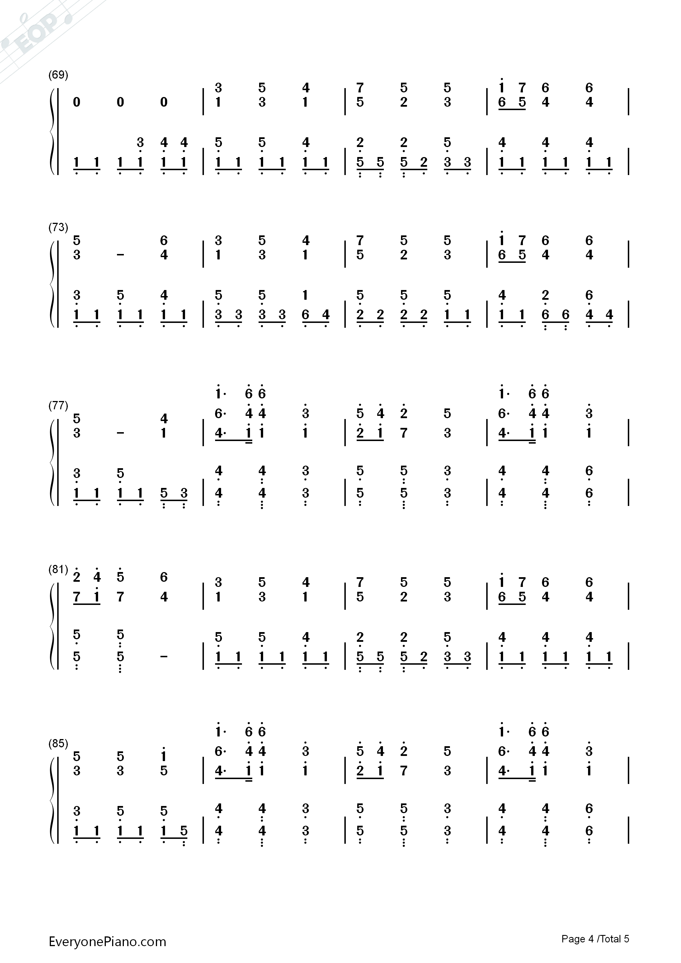 In_Christ_Alone钢琴简谱_Owl_City演唱