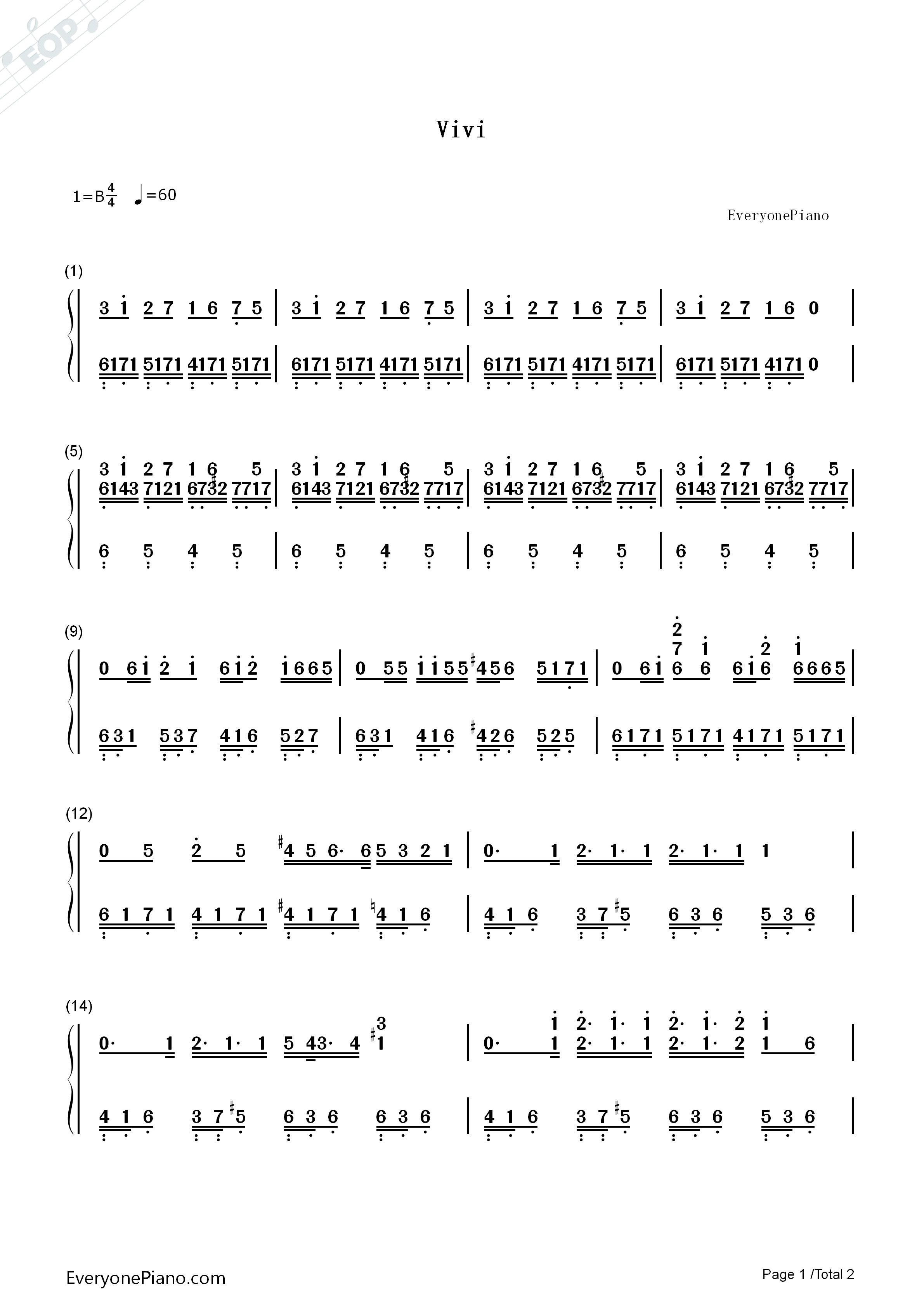 vivi钢琴简谱_米津玄师演唱