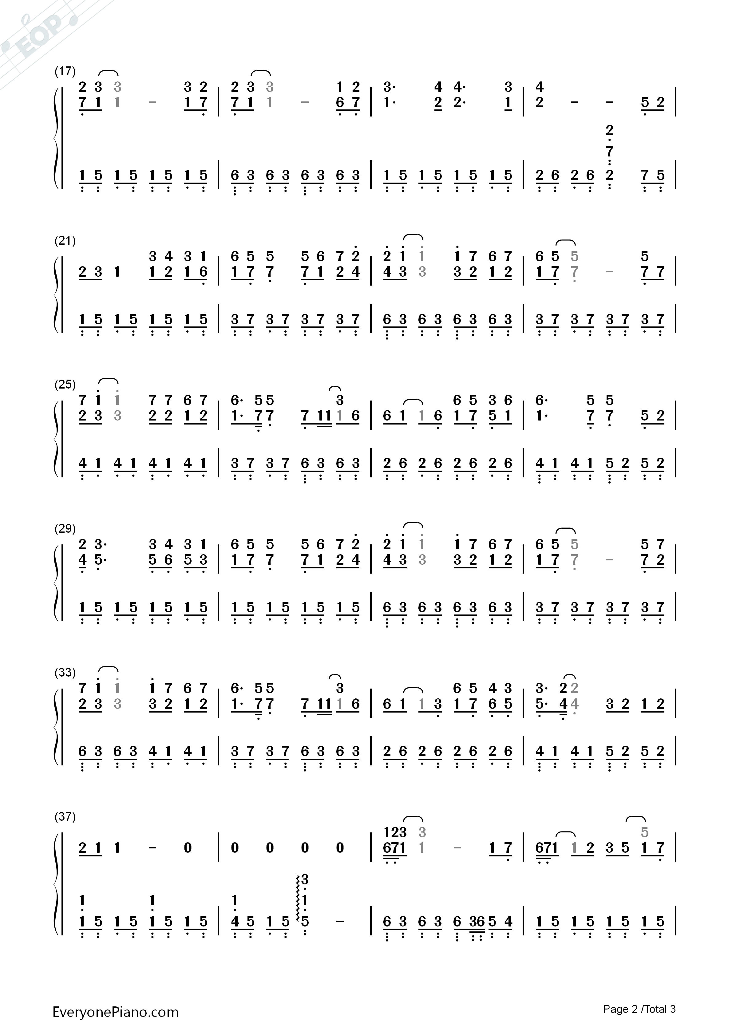 珊瑚海钢琴简谱_周杰伦__梁心颐演唱