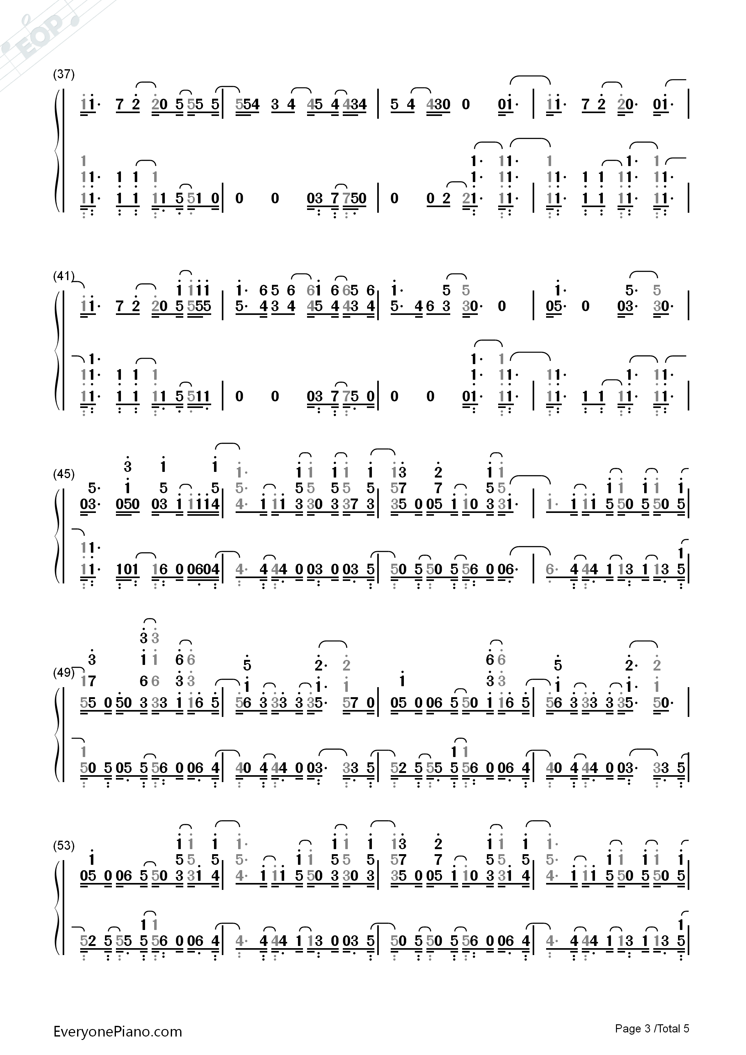 Cut_To_The_Feeling钢琴简谱_Carly_Rae_Jepsen演唱