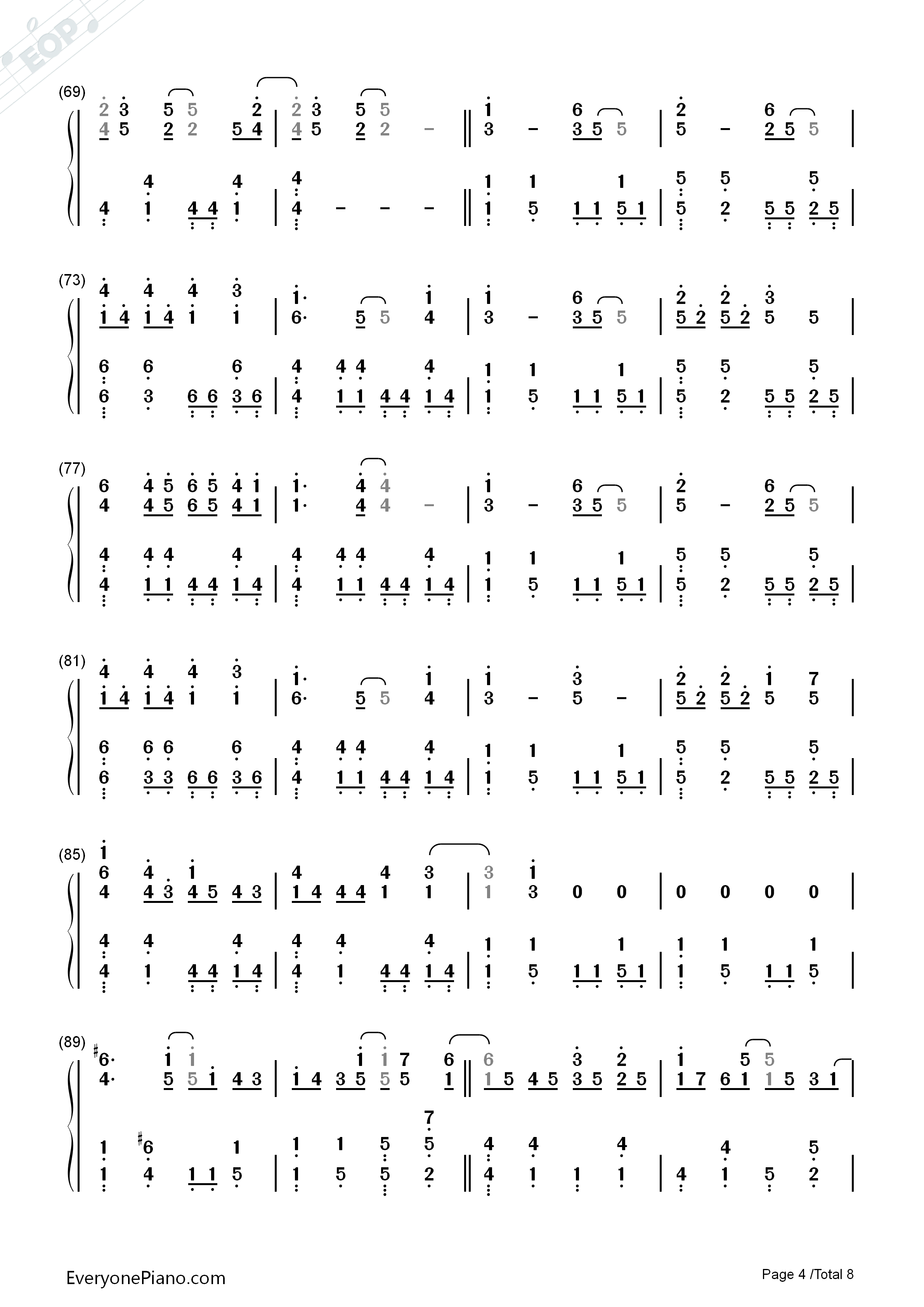 Mean钢琴简谱_Taylor_Swift演唱