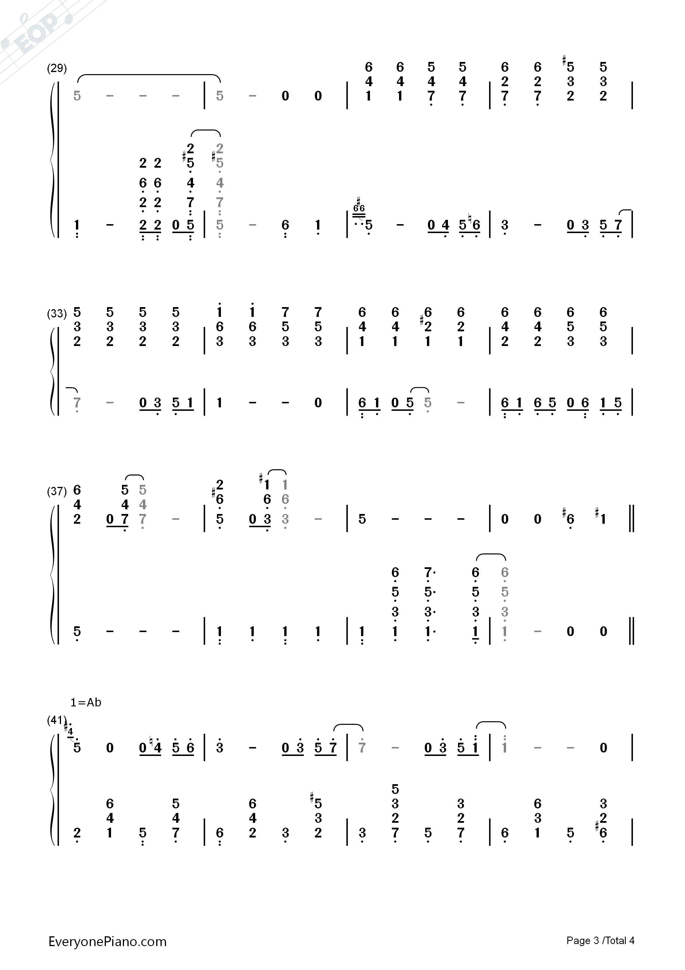 Close_To_You钢琴简谱_朋特乐队__The_Carpenters演唱