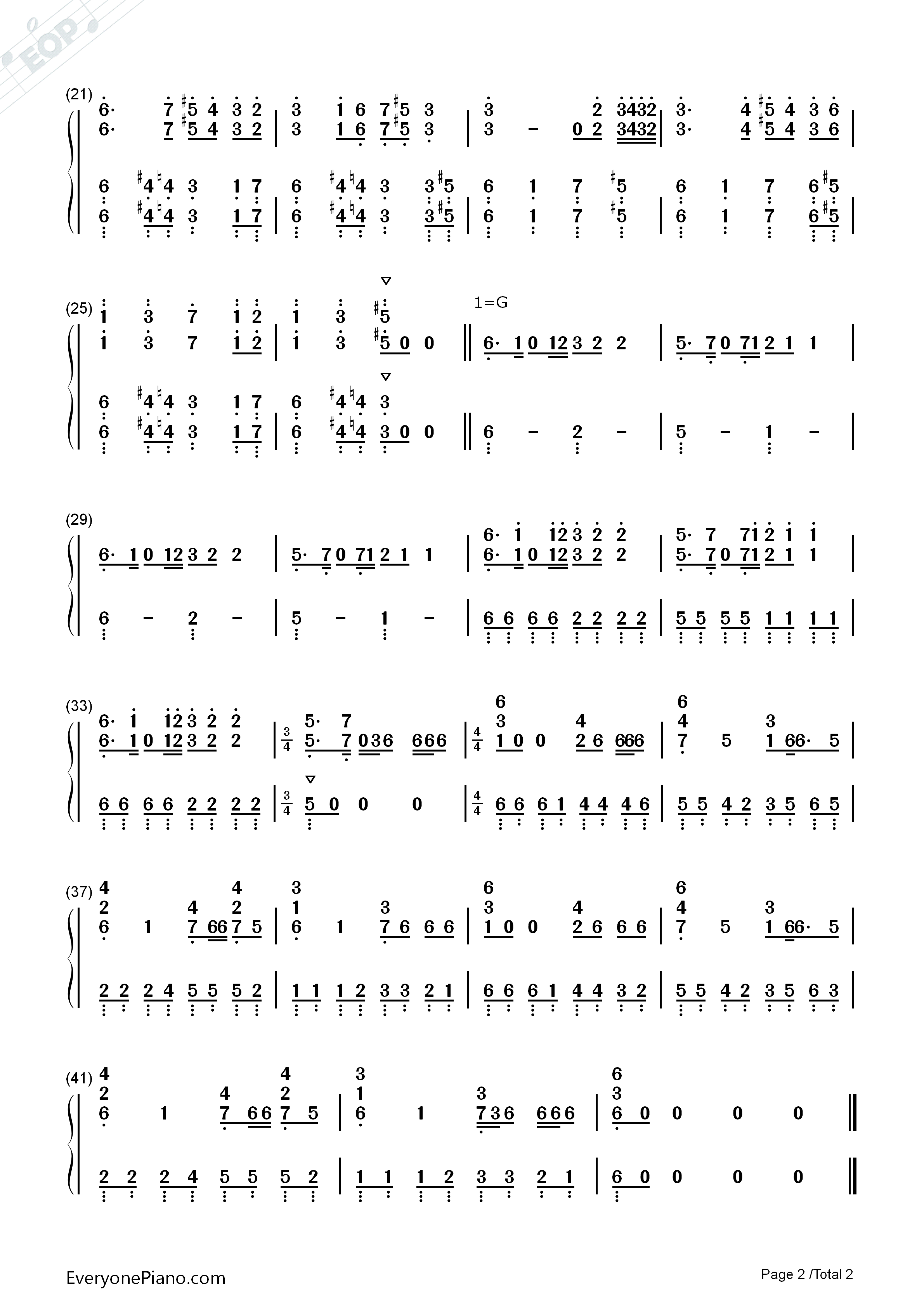 Don't_Tattle_On_Me钢琴简谱_The_Living_Tombstone演唱