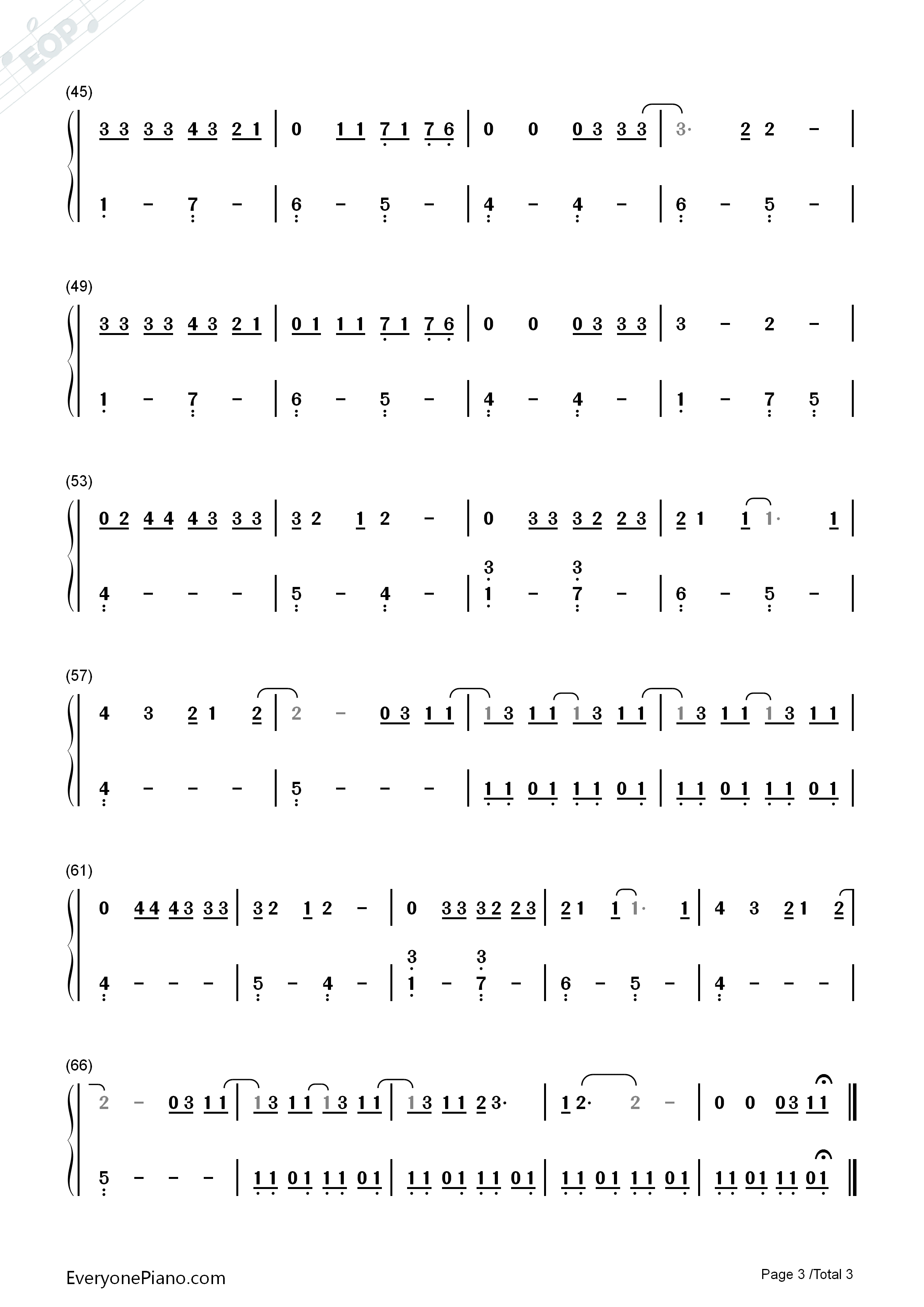 Only_You钢琴简谱_Selena_Gomez演唱