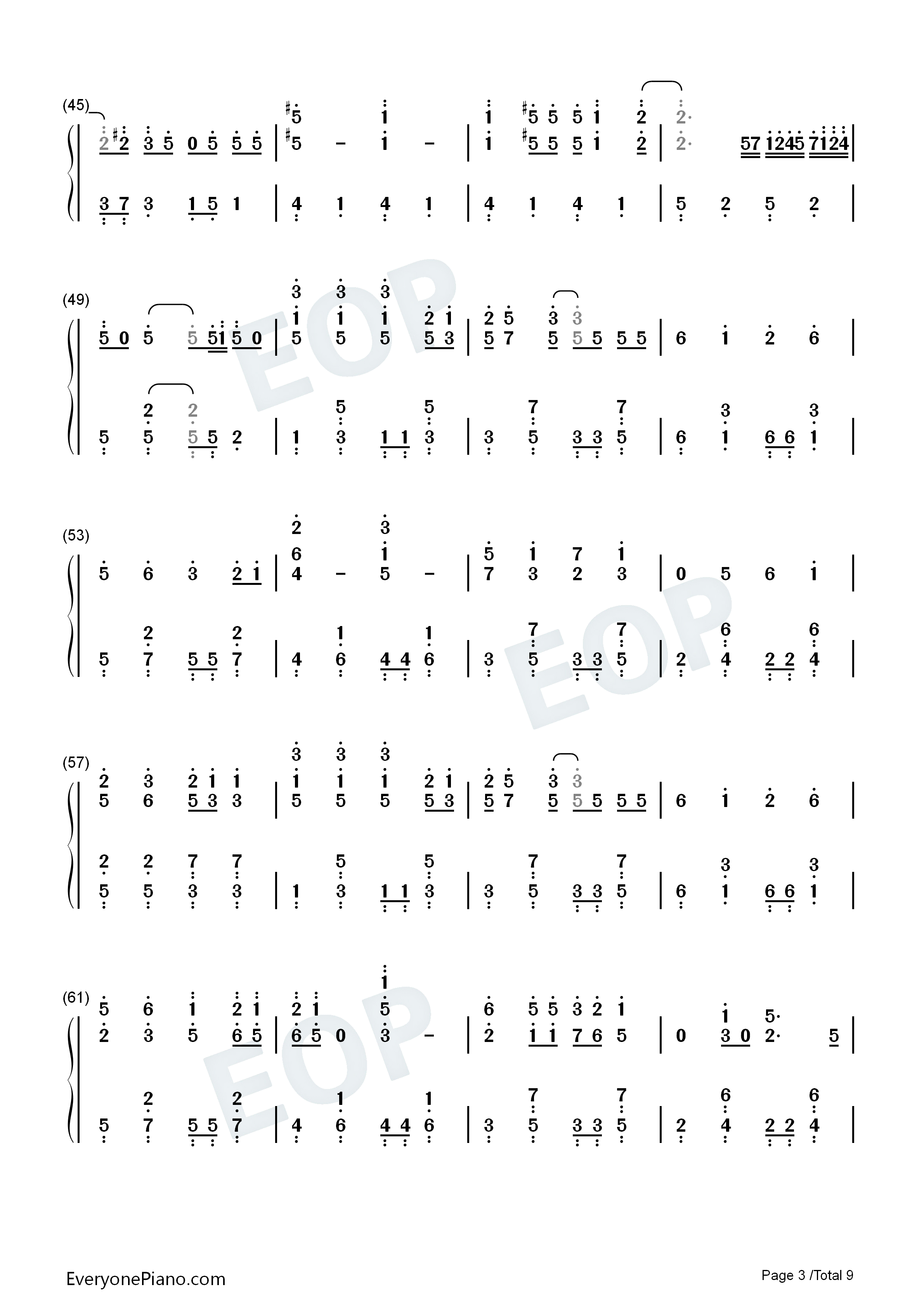 想像フォレスト钢琴简谱_IA演唱