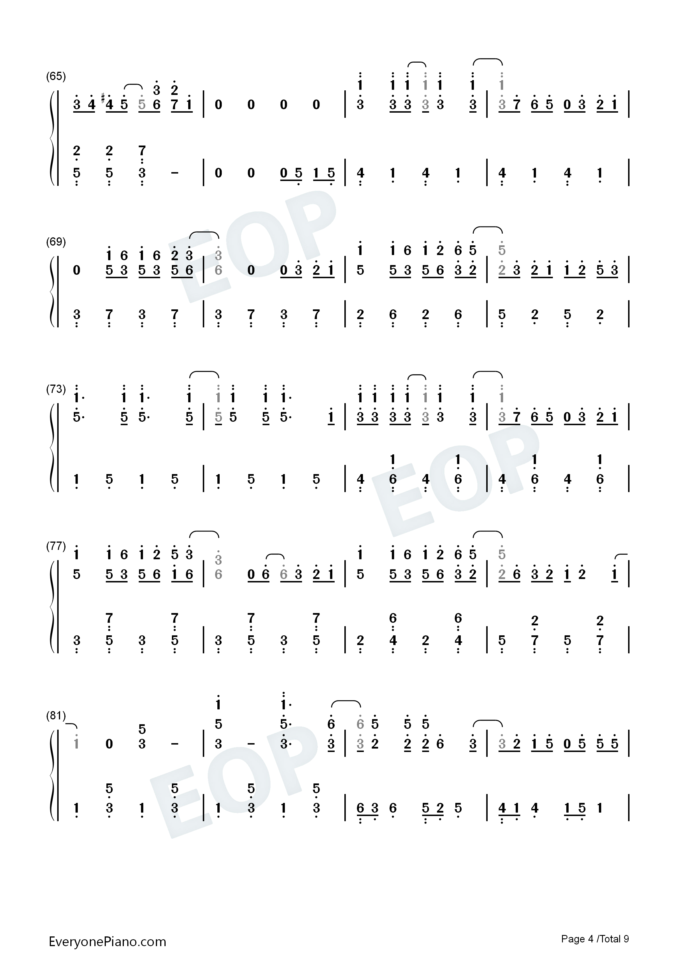 想像フォレスト钢琴简谱_IA演唱
