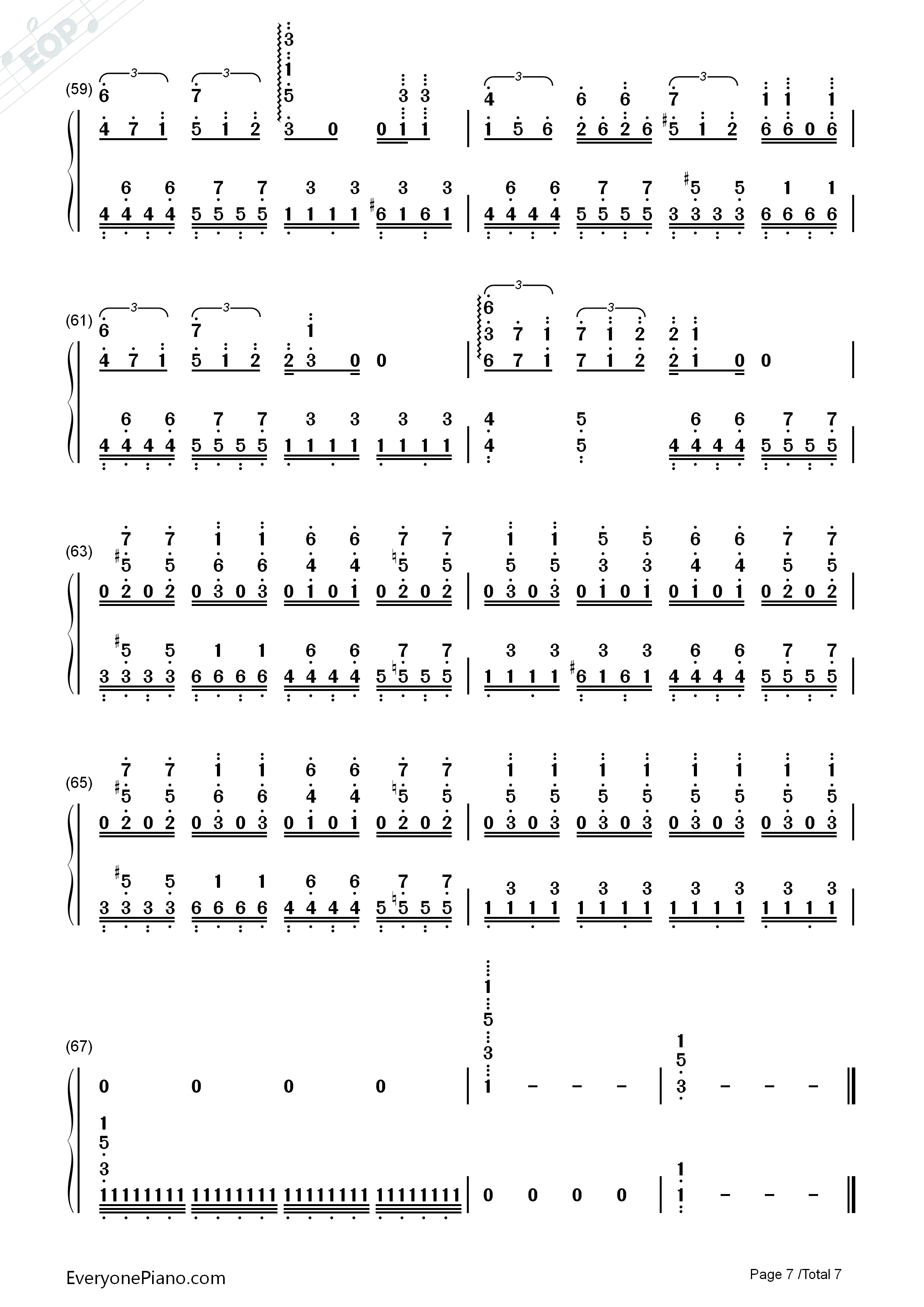 ネイティブフェイス钢琴简谱_东方Project演唱