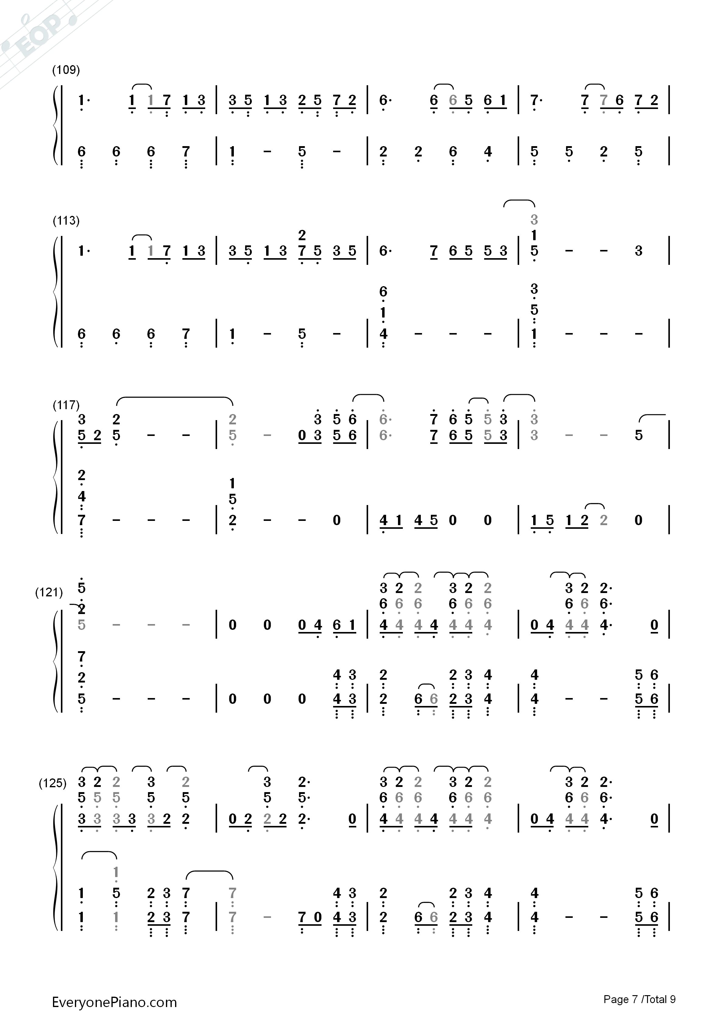 Paradise钢琴简谱_Coldplay演唱