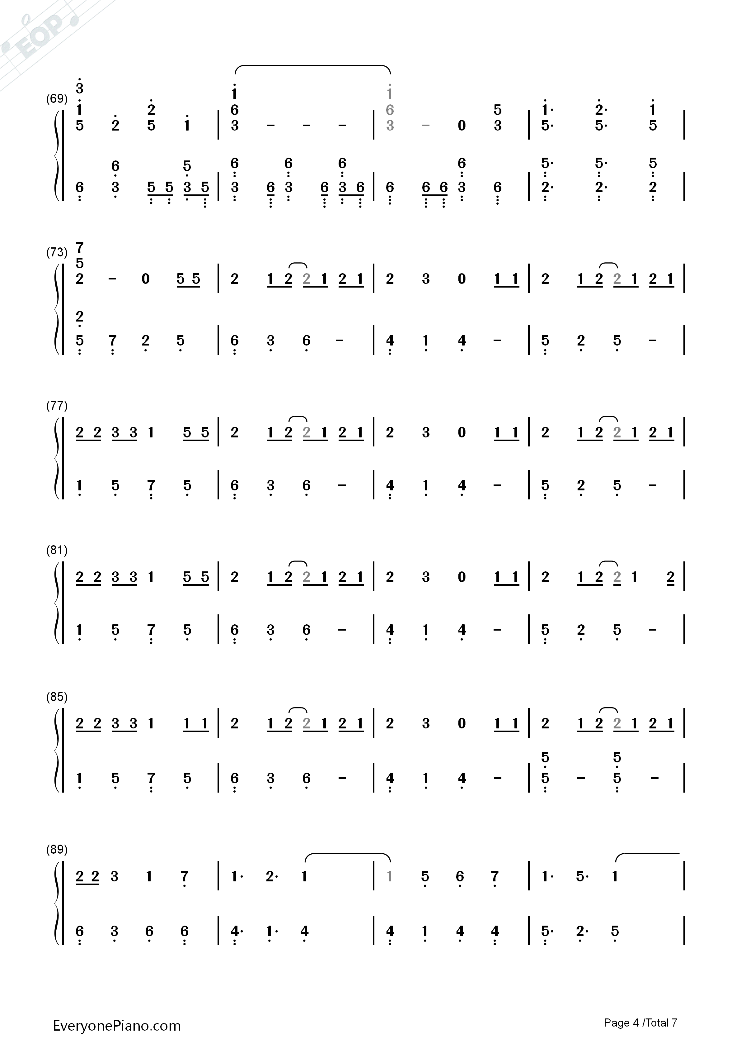 天ノ弱钢琴简谱_GUMI演唱