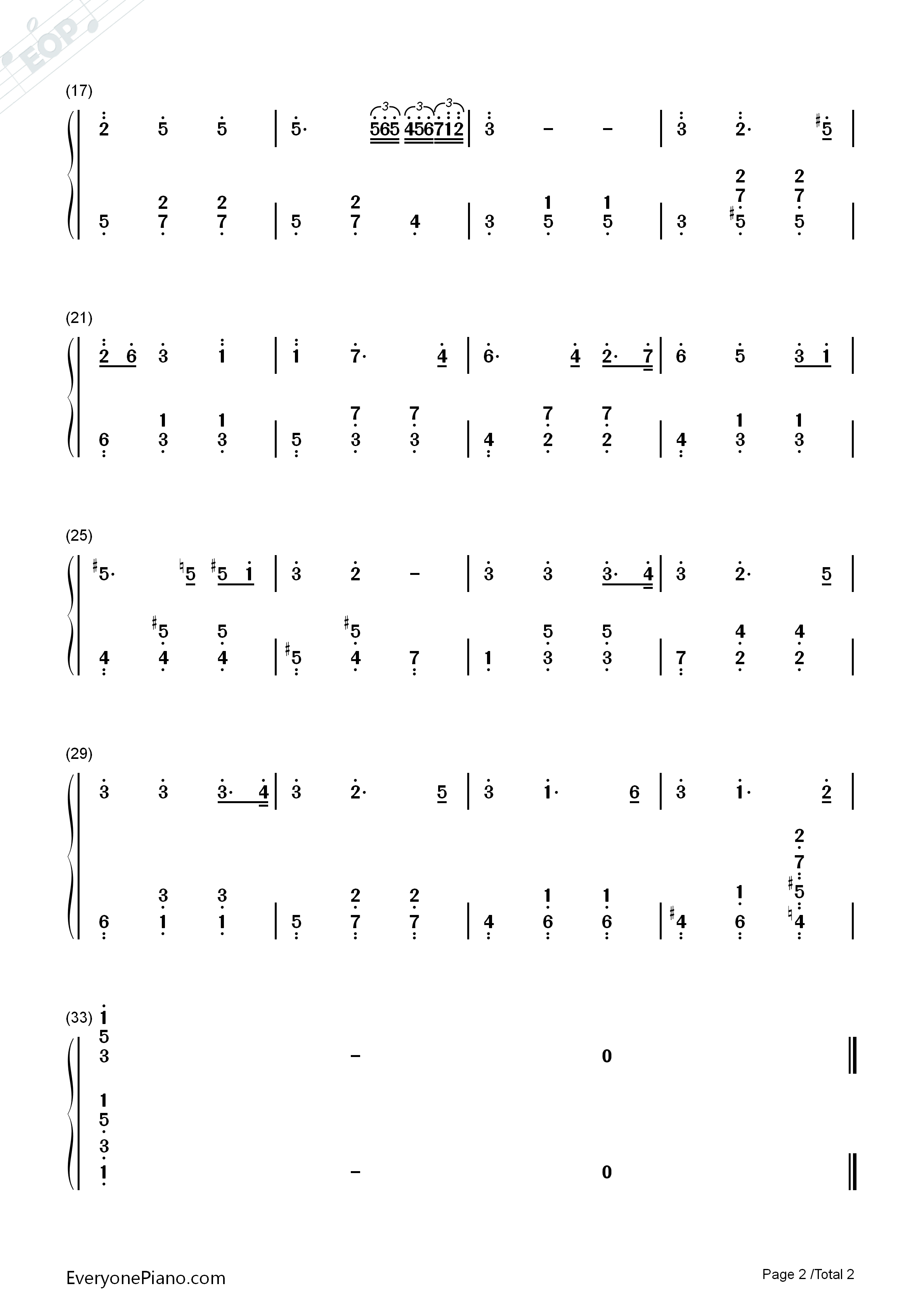 Waltz_for_John_and_Mary钢琴简谱_David_Arnold_and_Michael_Price演唱