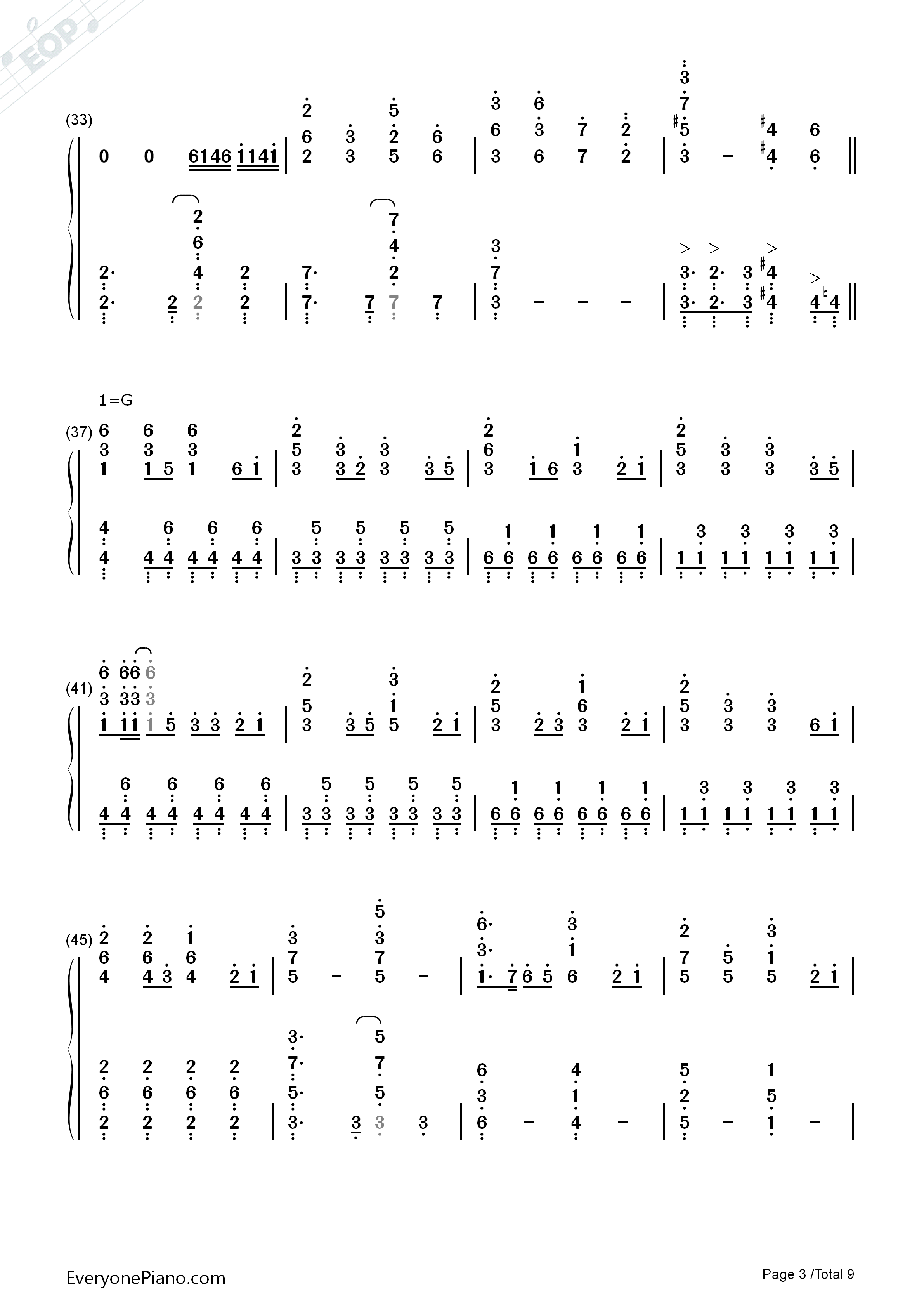 拍手喝采歌合钢琴简谱_supercell演唱