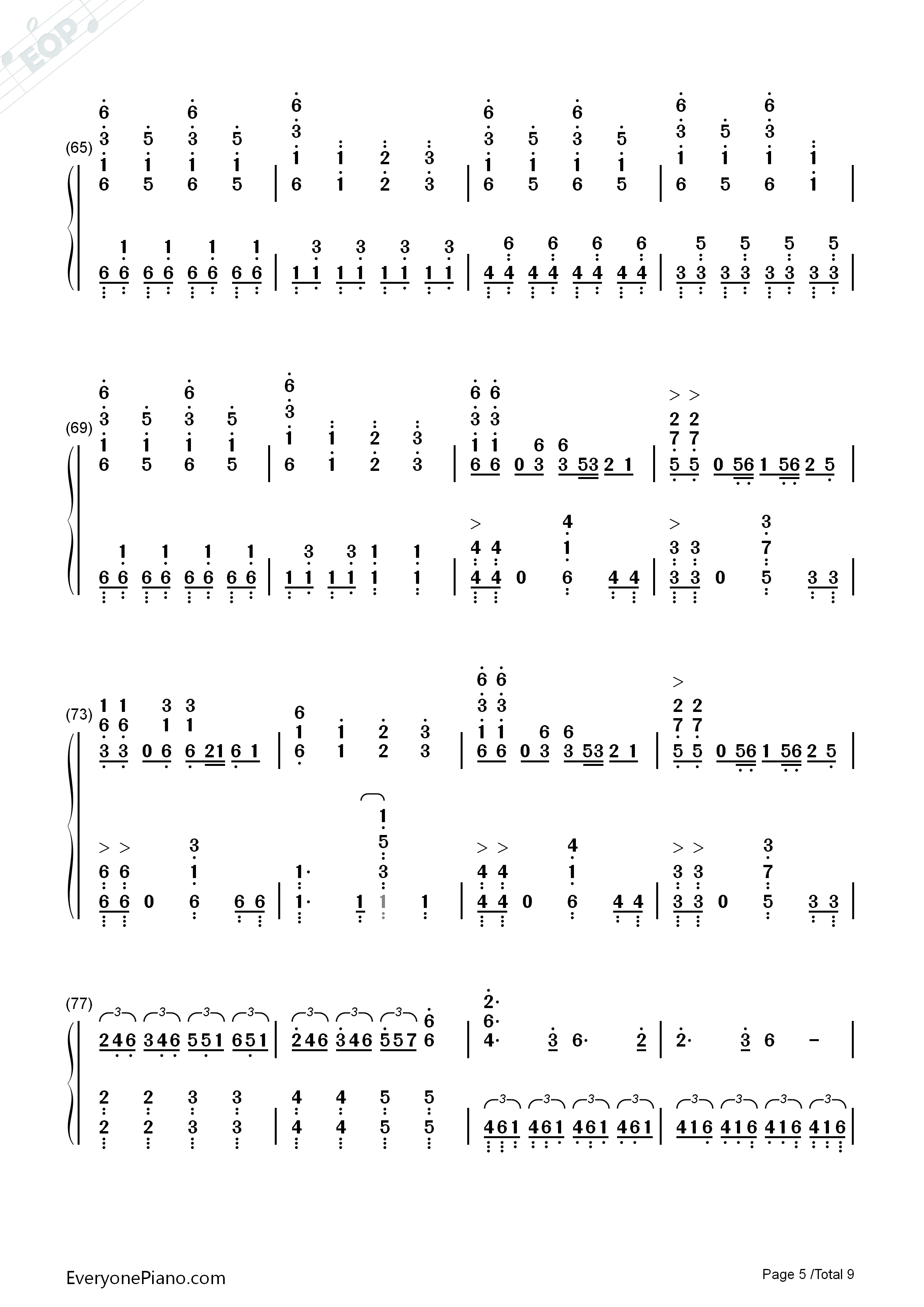 拍手喝采歌合钢琴简谱_supercell演唱