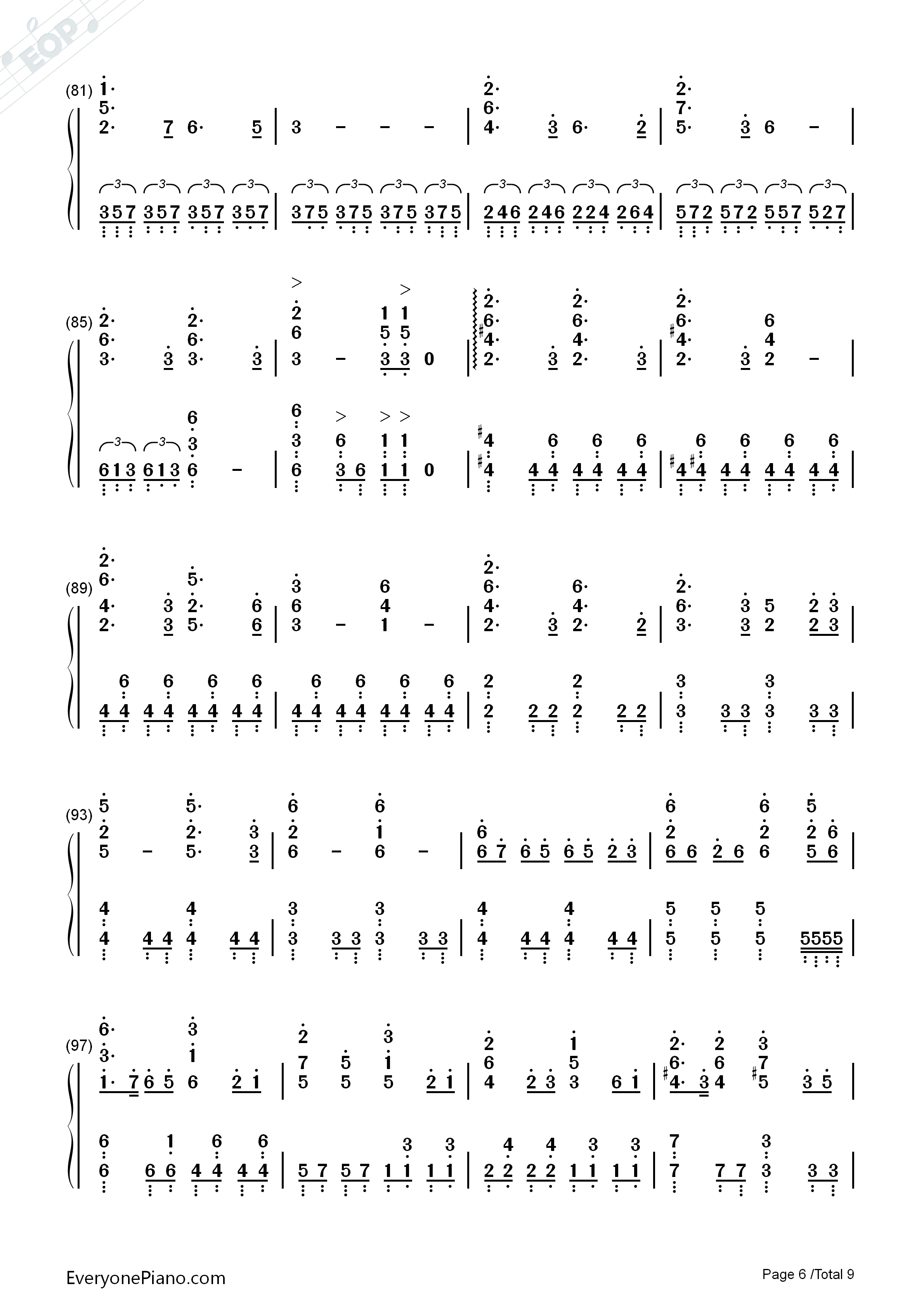 拍手喝采歌合钢琴简谱_supercell演唱