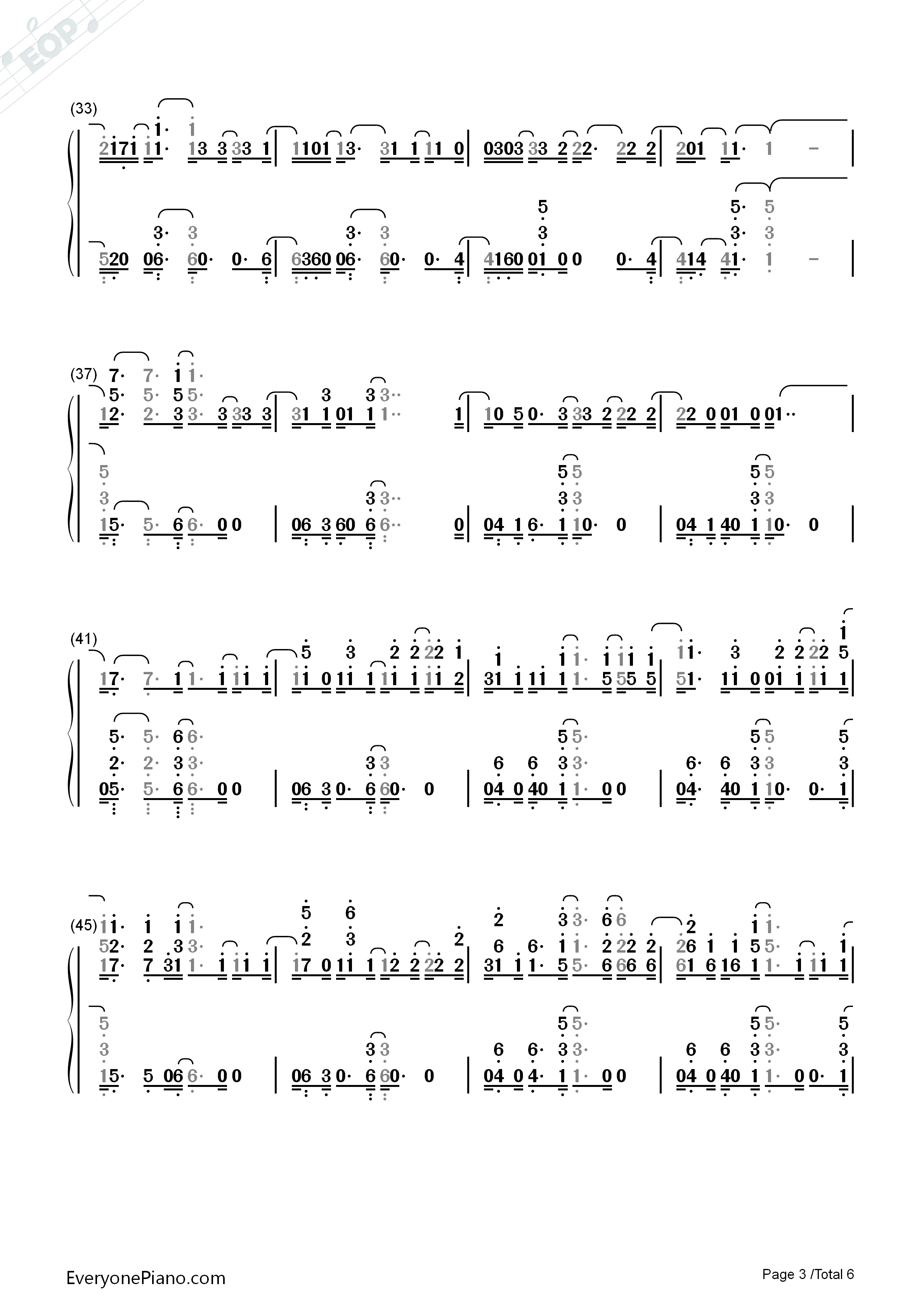 Your_Song钢琴简谱_Rita_Ora演唱