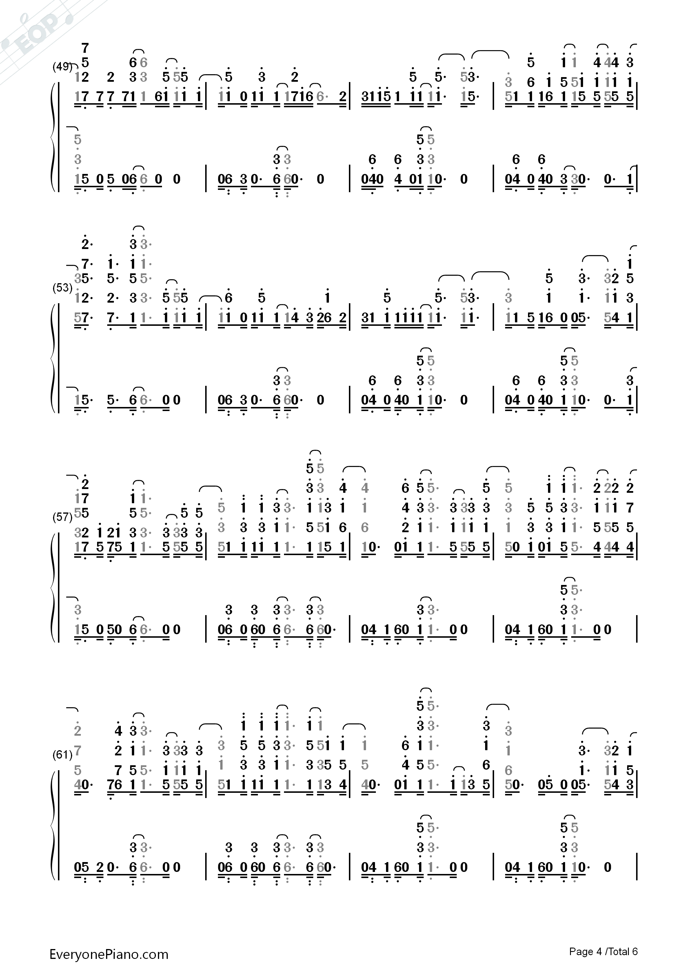 Your_Song钢琴简谱_Rita_Ora演唱