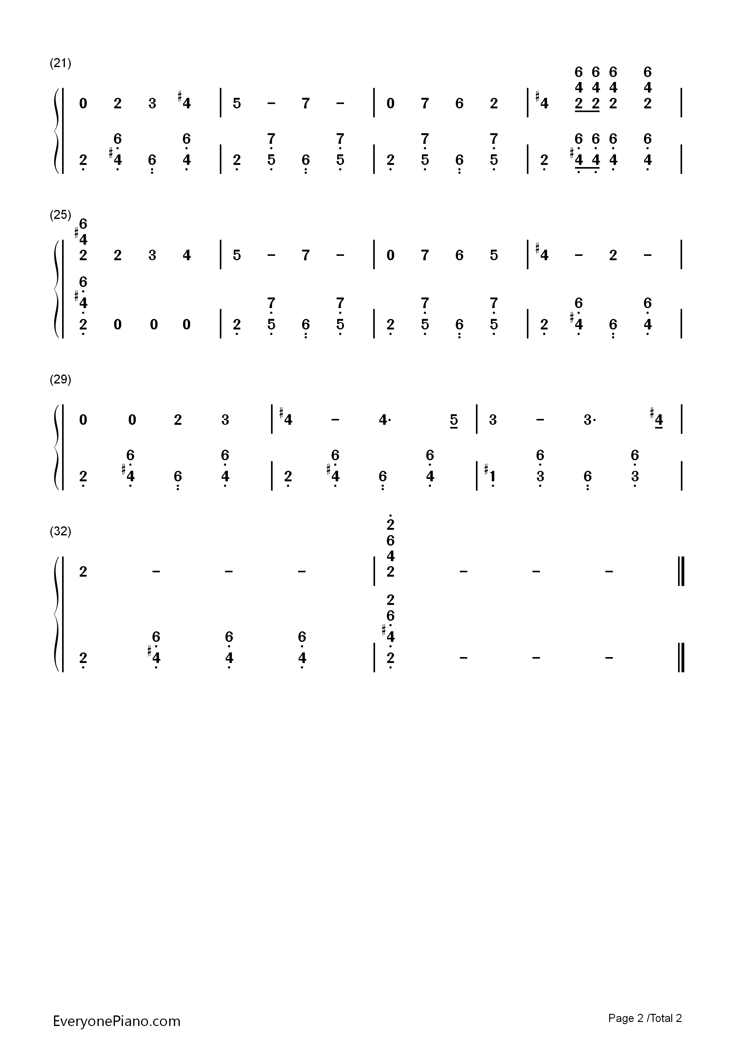 You_Are_My_Sunshine钢琴简谱_Jimmie_Davis演唱