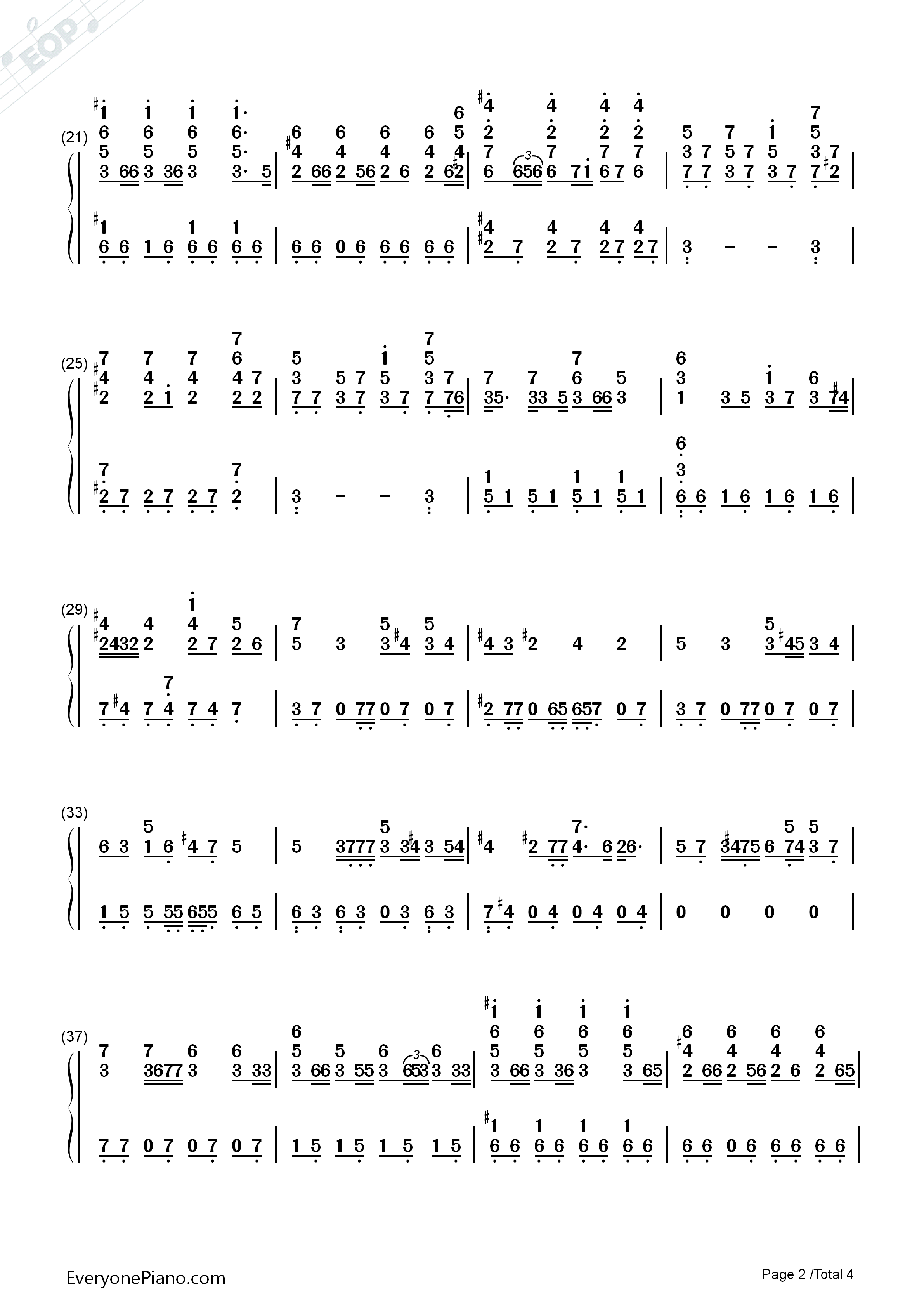 Hurt钢琴简谱_Christina_Aguilera演唱