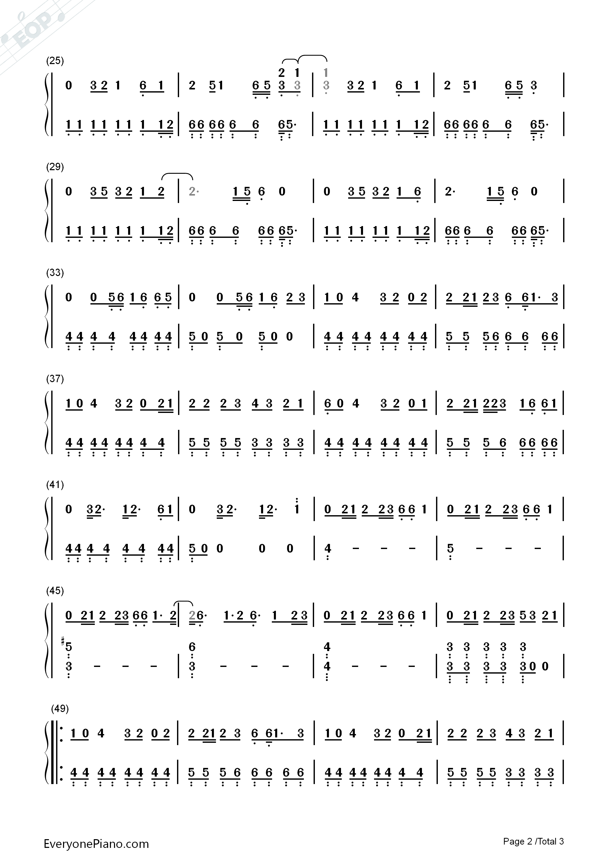 Slow_Hands钢琴简谱_Niall_Horan演唱