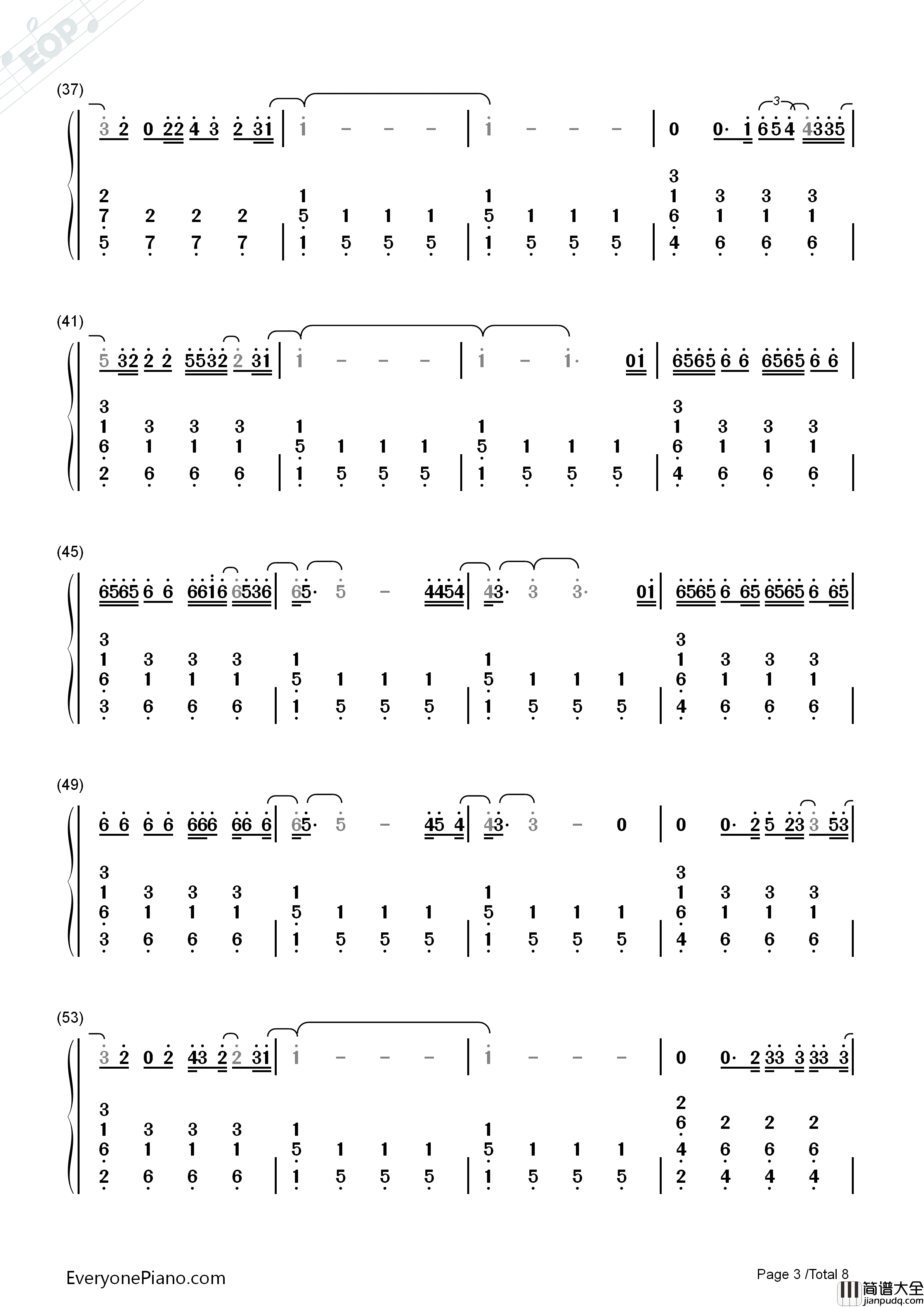 November_Rain钢琴简谱_Guns_N'_Roses演唱