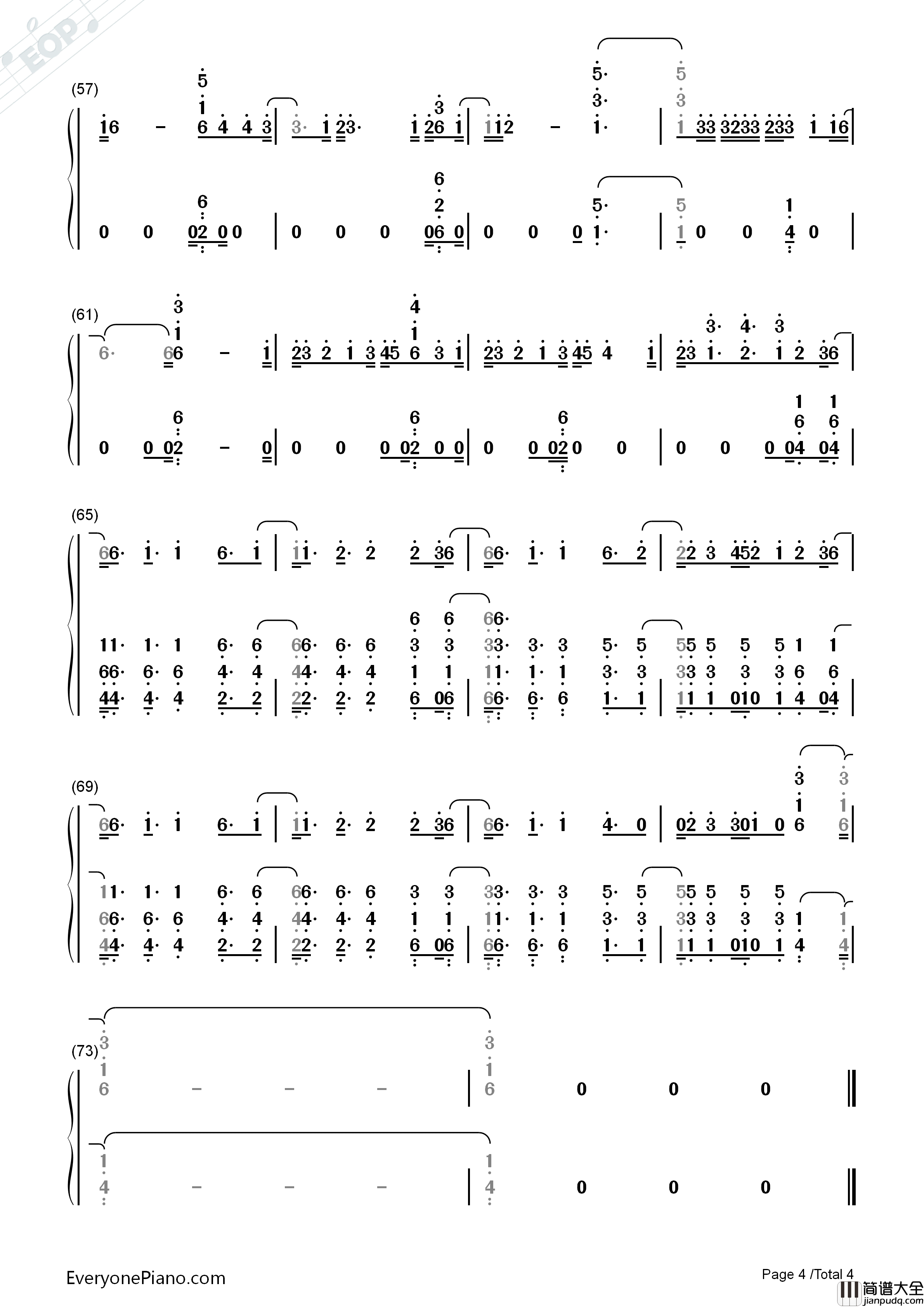 Know_No_Better钢琴简谱_Major_Lazer演唱