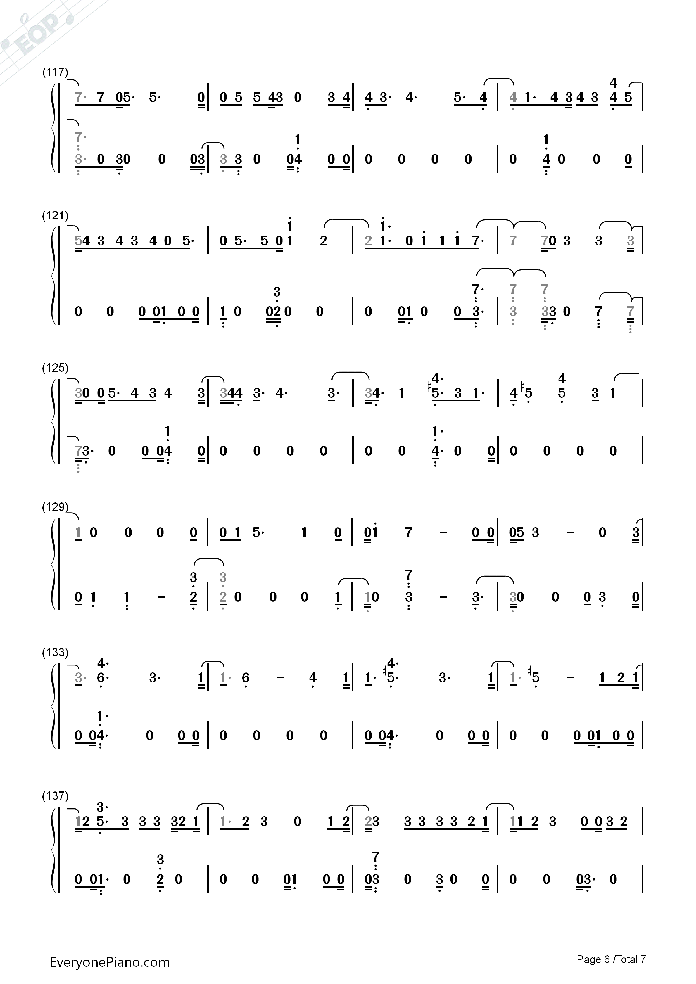 CALLING_YOU钢琴简谱_Highlight演唱